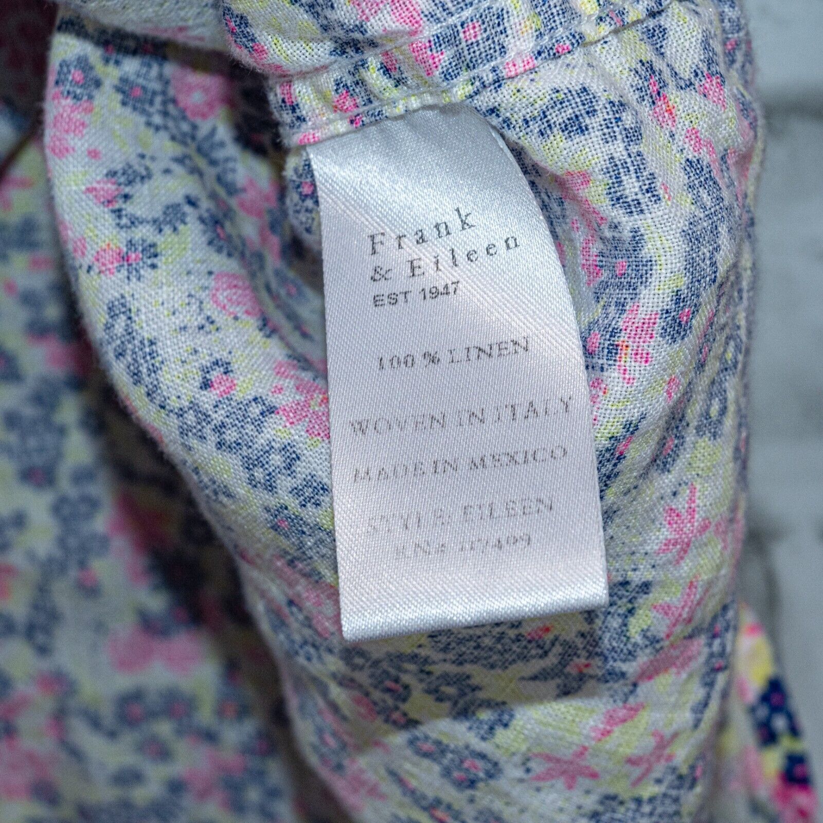 Frank & Eileen Frank & Eileen Linen Button up EILEEN Shirt Floral Small Size S / US 4 / IT 40 - 6 Thumbnail