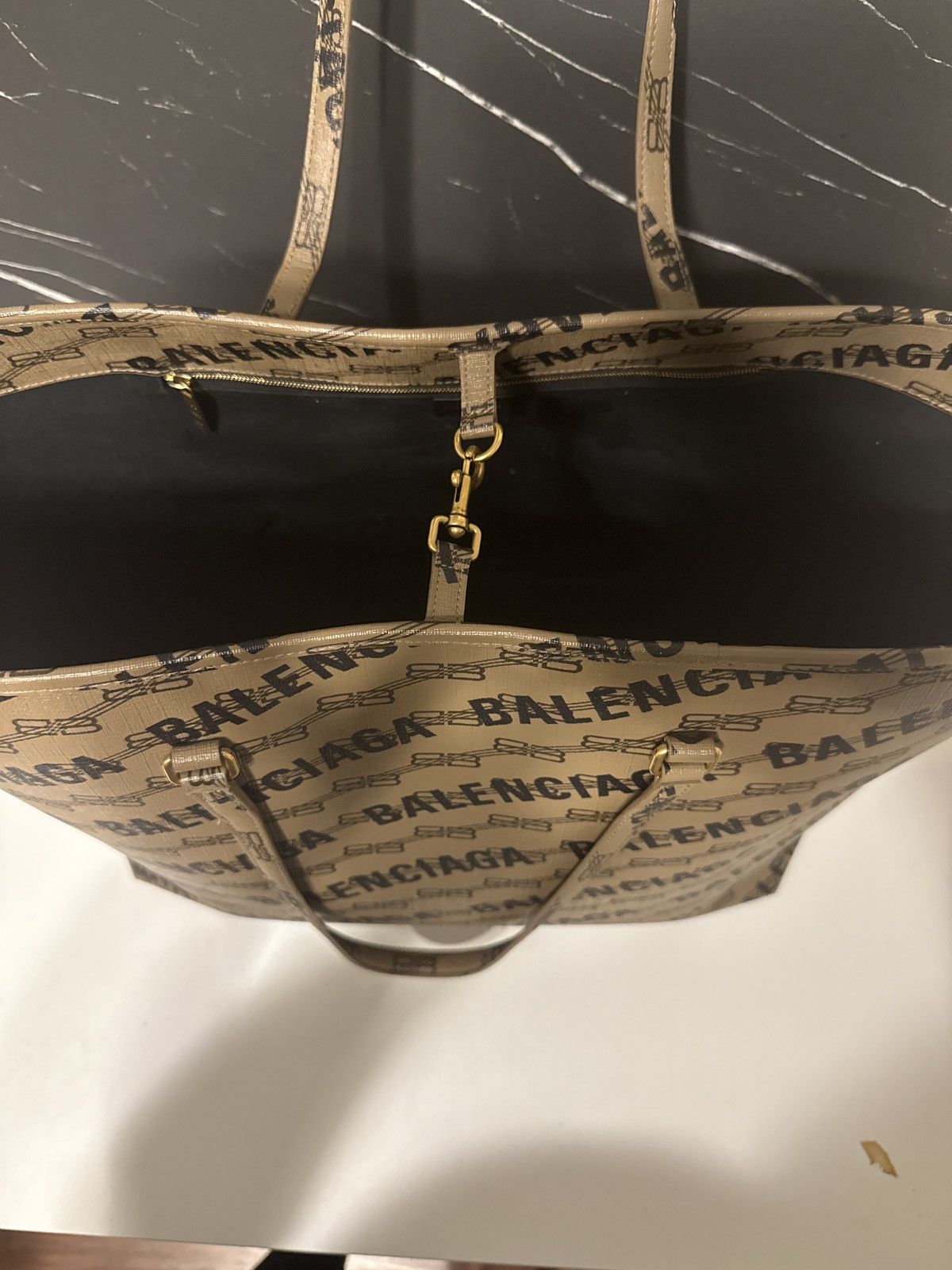 Balenciaga Balenciaga Large Monogram Signature Shopping Bag Size ONE SIZE - 2 Thumbnail