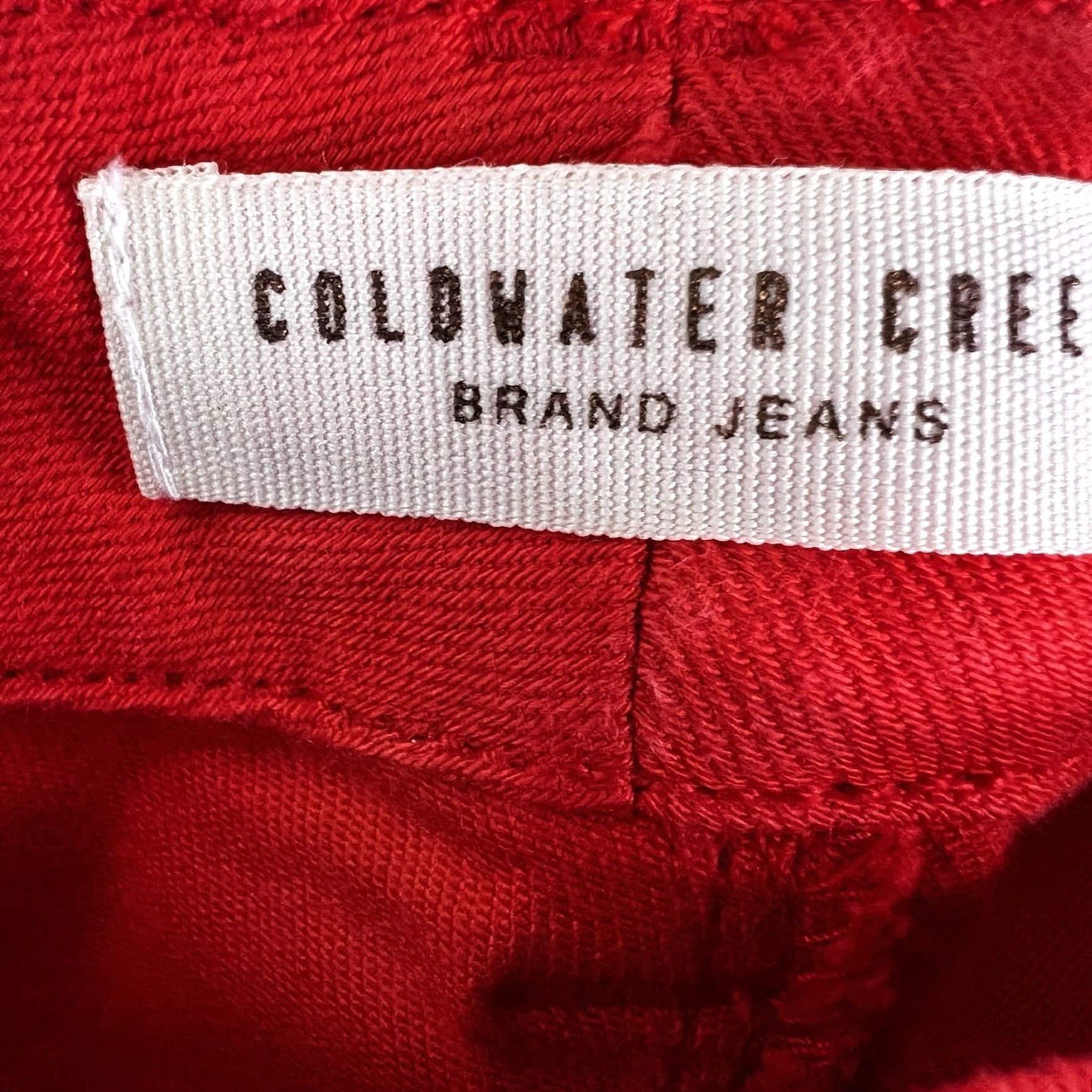 Coldwater Creek Coldwater Creek Jeans Womens Size 16 Red Denim Mini Bootcut Crop 36X23 Size 38" / US 16 / IT 52 - 5 Thumbnail