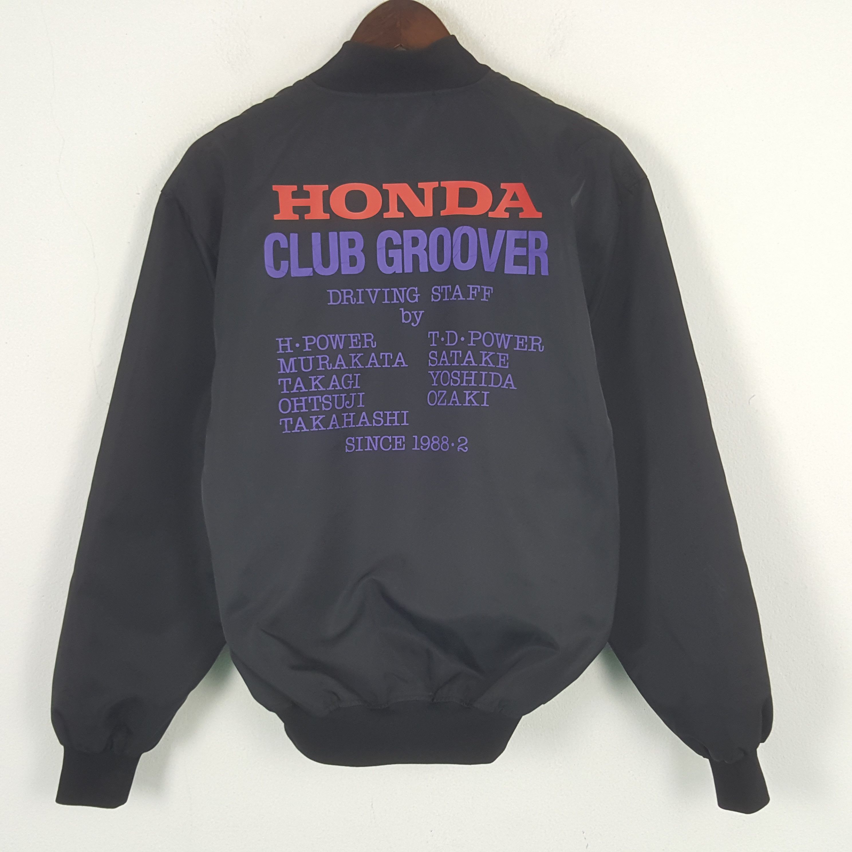 Honda × Japanese Brand × Vintage Vintage Honda Club Groover Japan Bomber Jacket Size US L / EU 52-54 / 3 - 1 Thumbnail