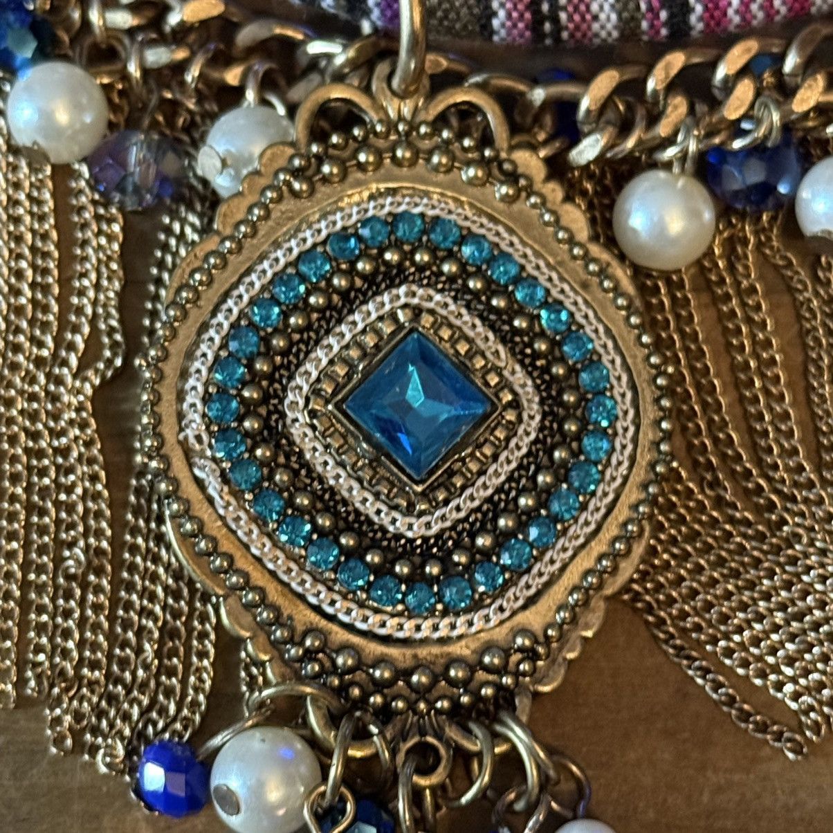 Other Makarlon Regal Boho Beaded Pendant Fringe Statement Necklace Size ONE SIZE - 4 Thumbnail