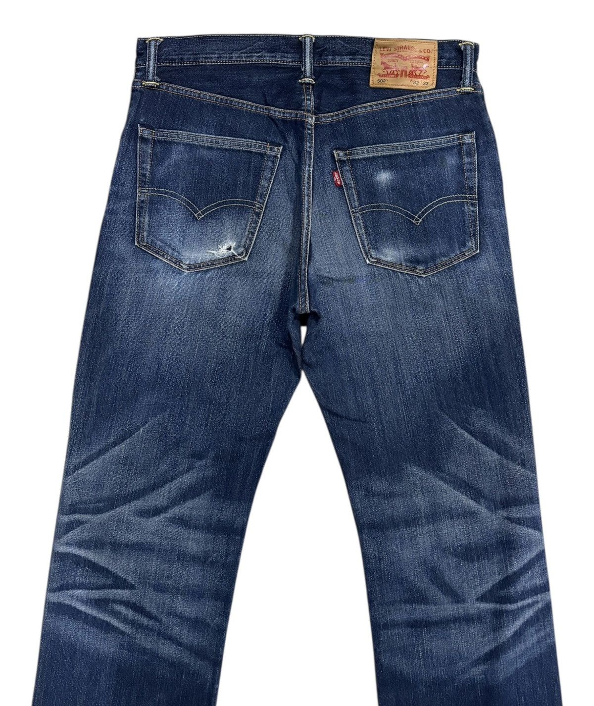 Levi's × Undercover Vintage Levis 502 Blue Faded Distressed Denim Jean Size US 33 - 6 Thumbnail
