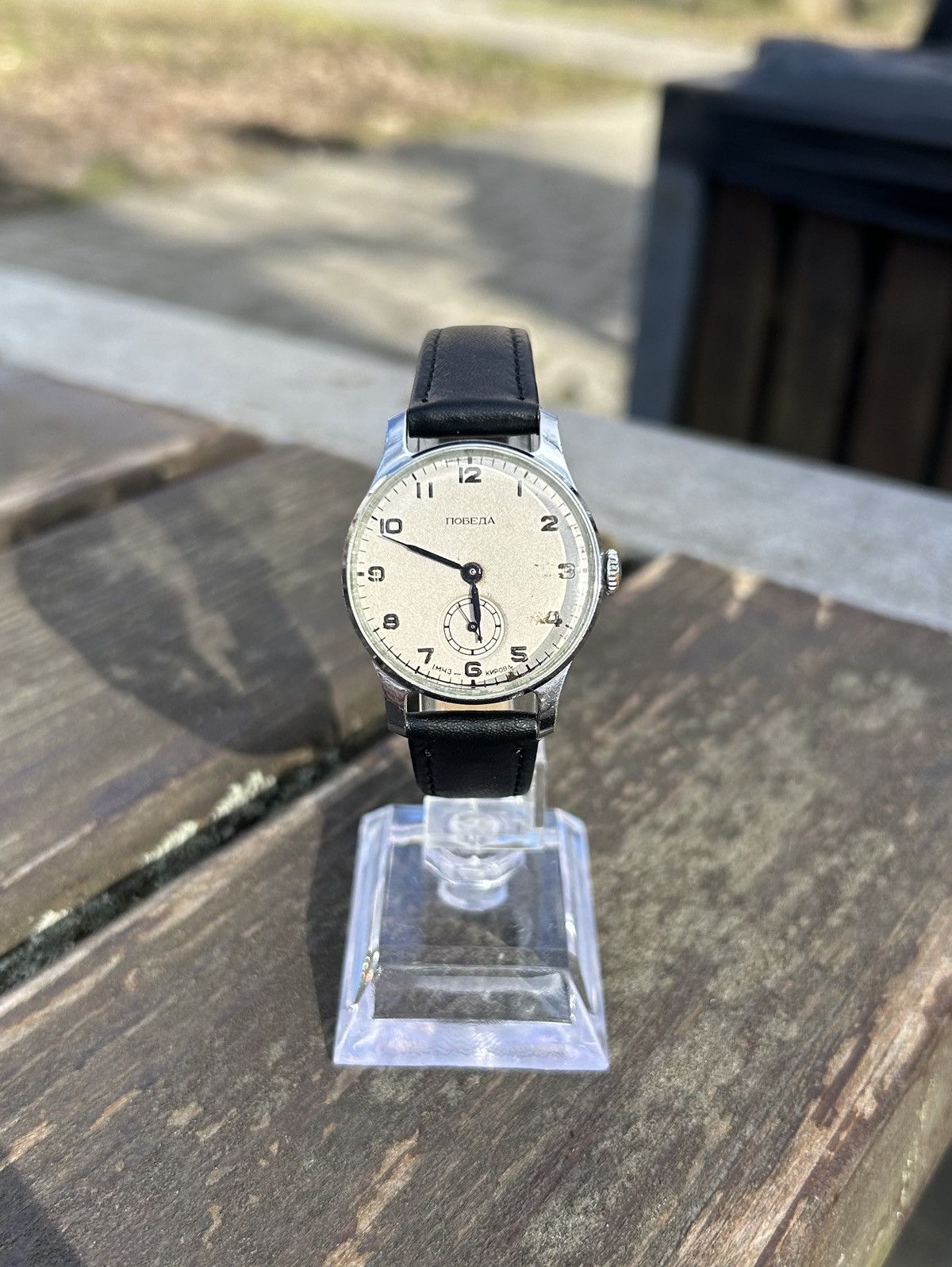 Vintage Vintage Pobeda Watch USSR Soviet Mechanical Authentic 1950s Size ONE SIZE - 8 Thumbnail