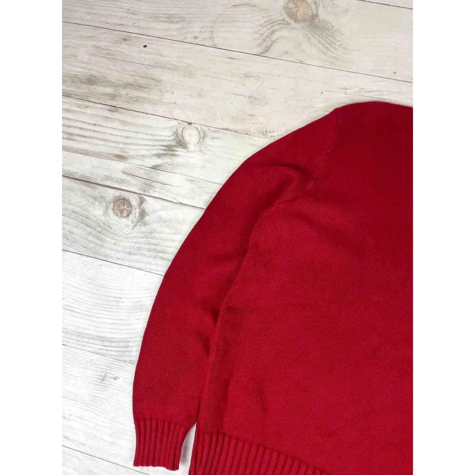 Polo Ralph Lauren VINTAGE Polo Ralph Lauren Sweater 90s USA Men Size S Red Knit Size US S / EU 44-46 / 1 - 5 Thumbnail