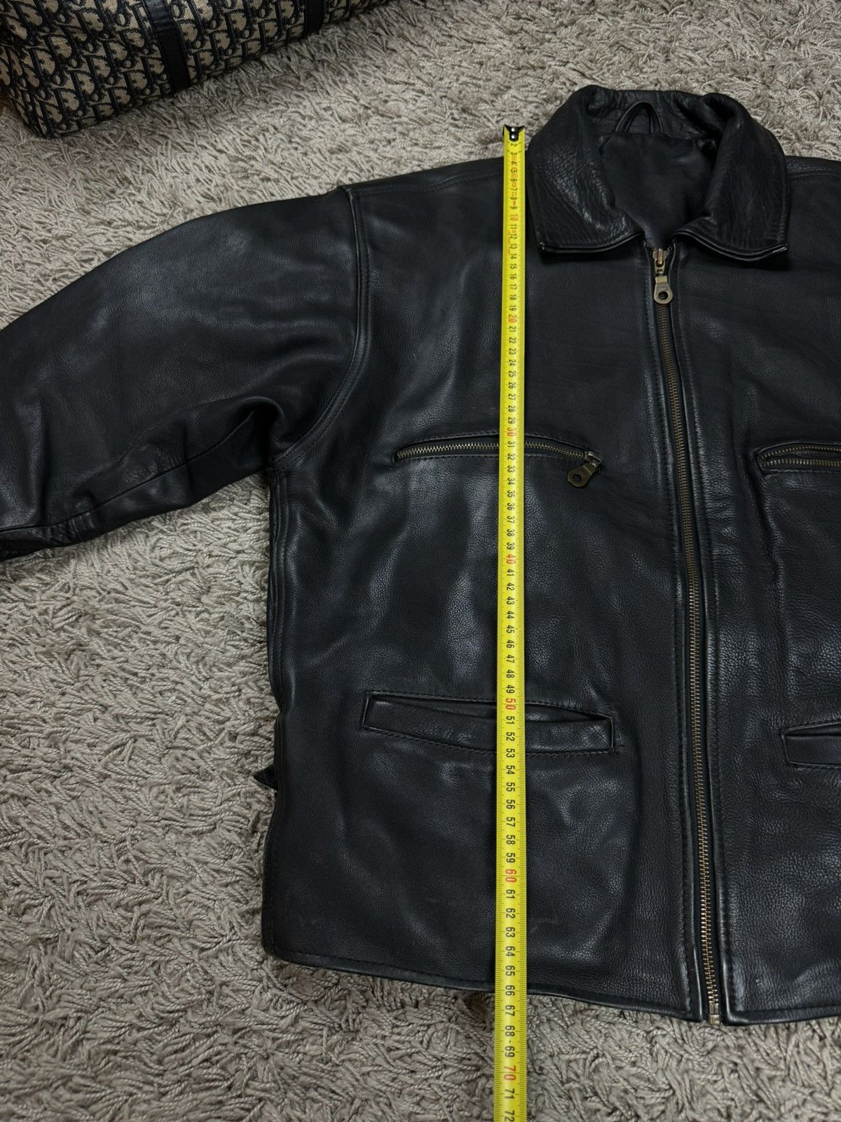 Vintage Vintage leather bomber jacket 90s original retro casual item Size US L / EU 52-54 / 3 - 5 Thumbnail