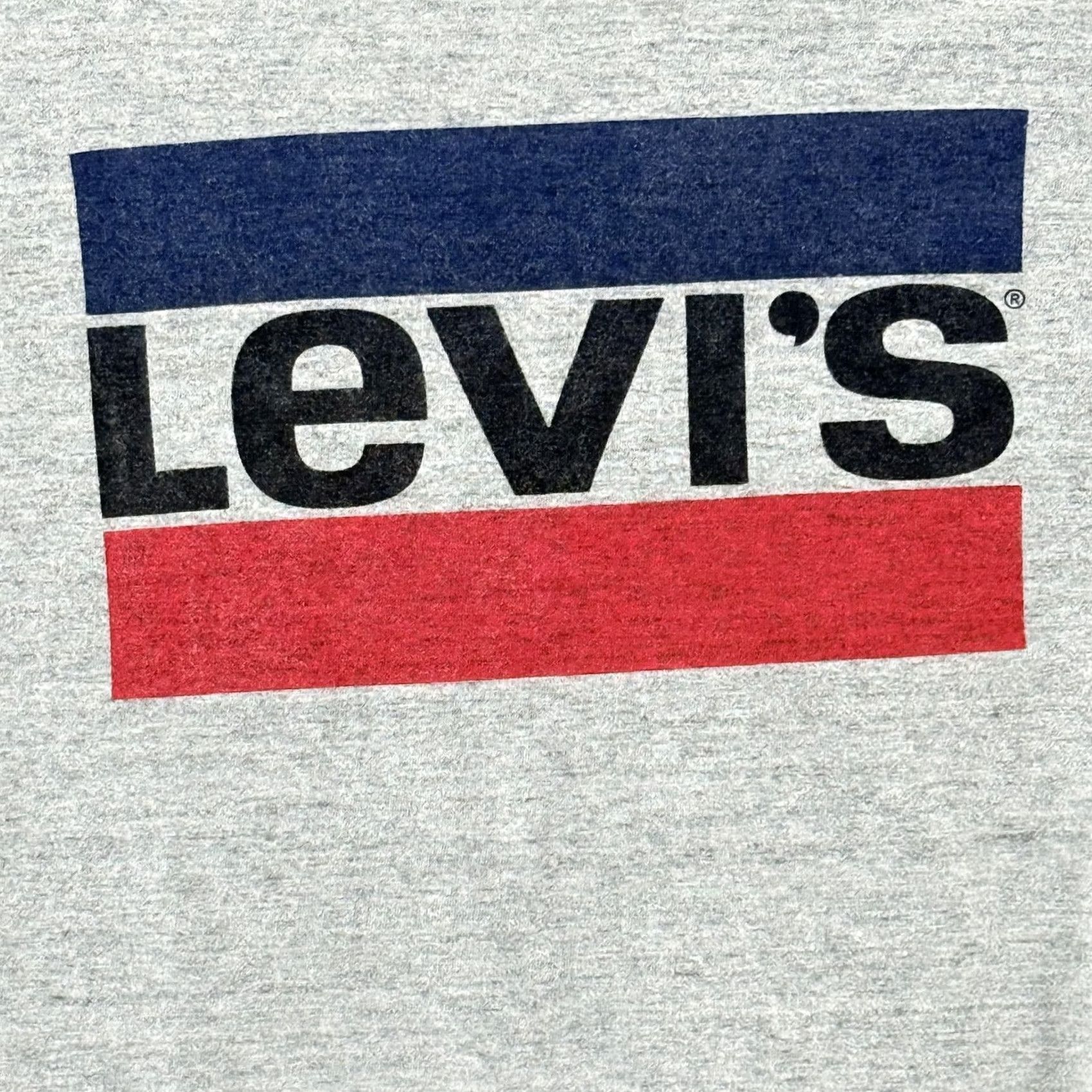 Levi's Levis Shirt Womens Large Gray Logo Graphic Crewneck Short Sleeve Cotton Tee Size L / US 10 / IT 46 - 2 Thumbnail