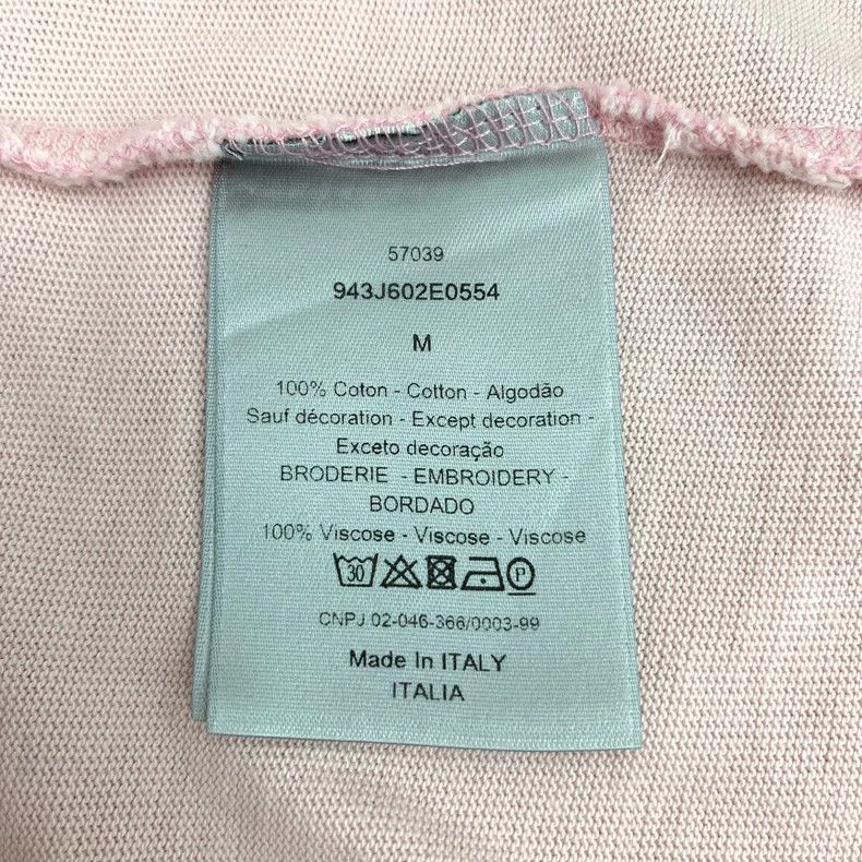 Dior Dior Pink logo letter embroidery cotton round-neck short-s Size US M / EU 48-50 / 2 - 7 Thumbnail
