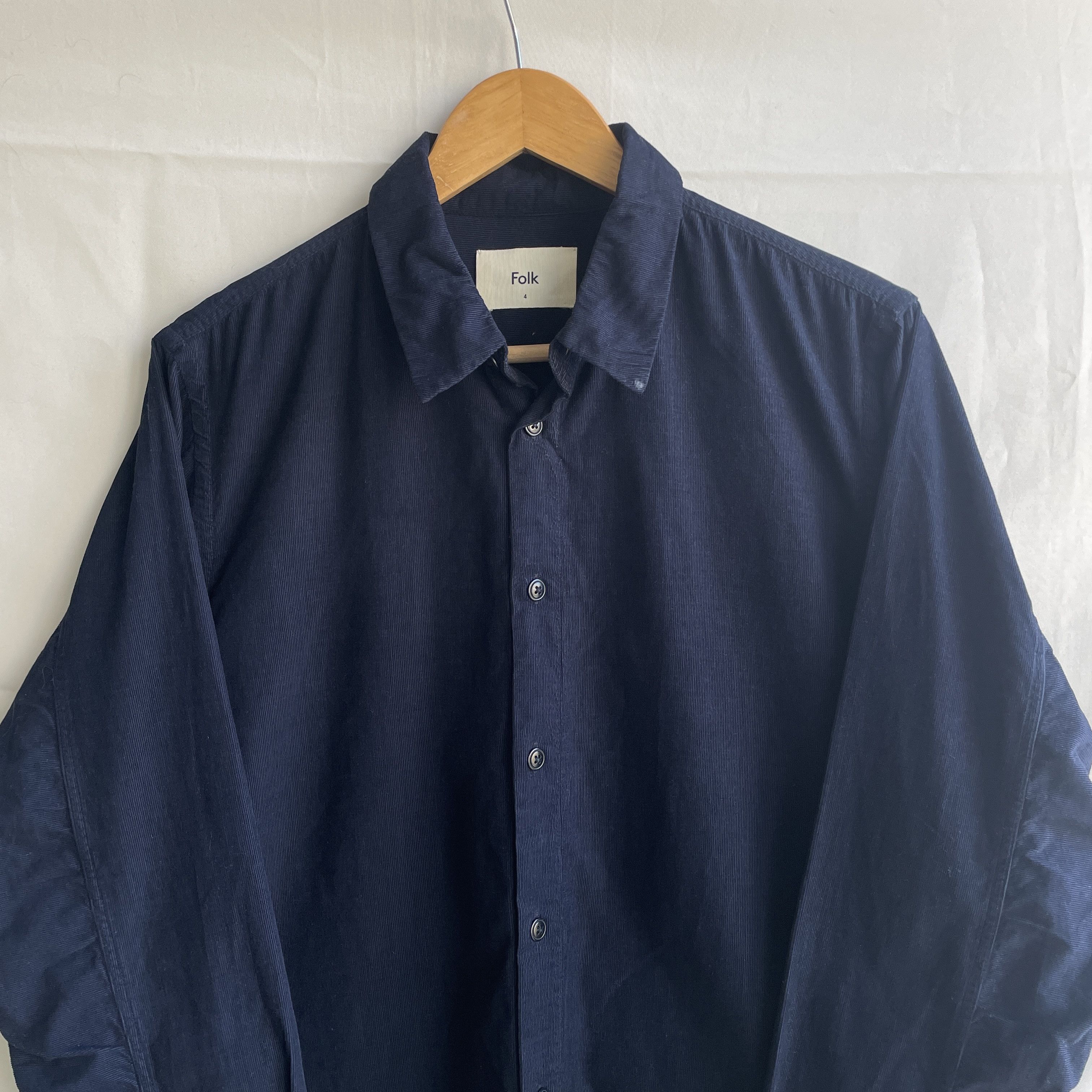 Folk Folk Micro Cord Navy Shirt Size 4 Size US L / EU 52-54 / 3 - 3 Thumbnail