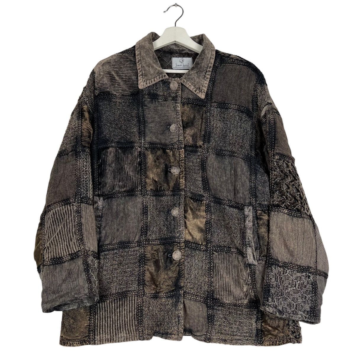 Italia Independent 🔥 RARE VINTAGE SUANA PASITEA PATCHWORK BROKEN JACKET Size US S / EU 44-46 / 1 - 1 Thumbnail