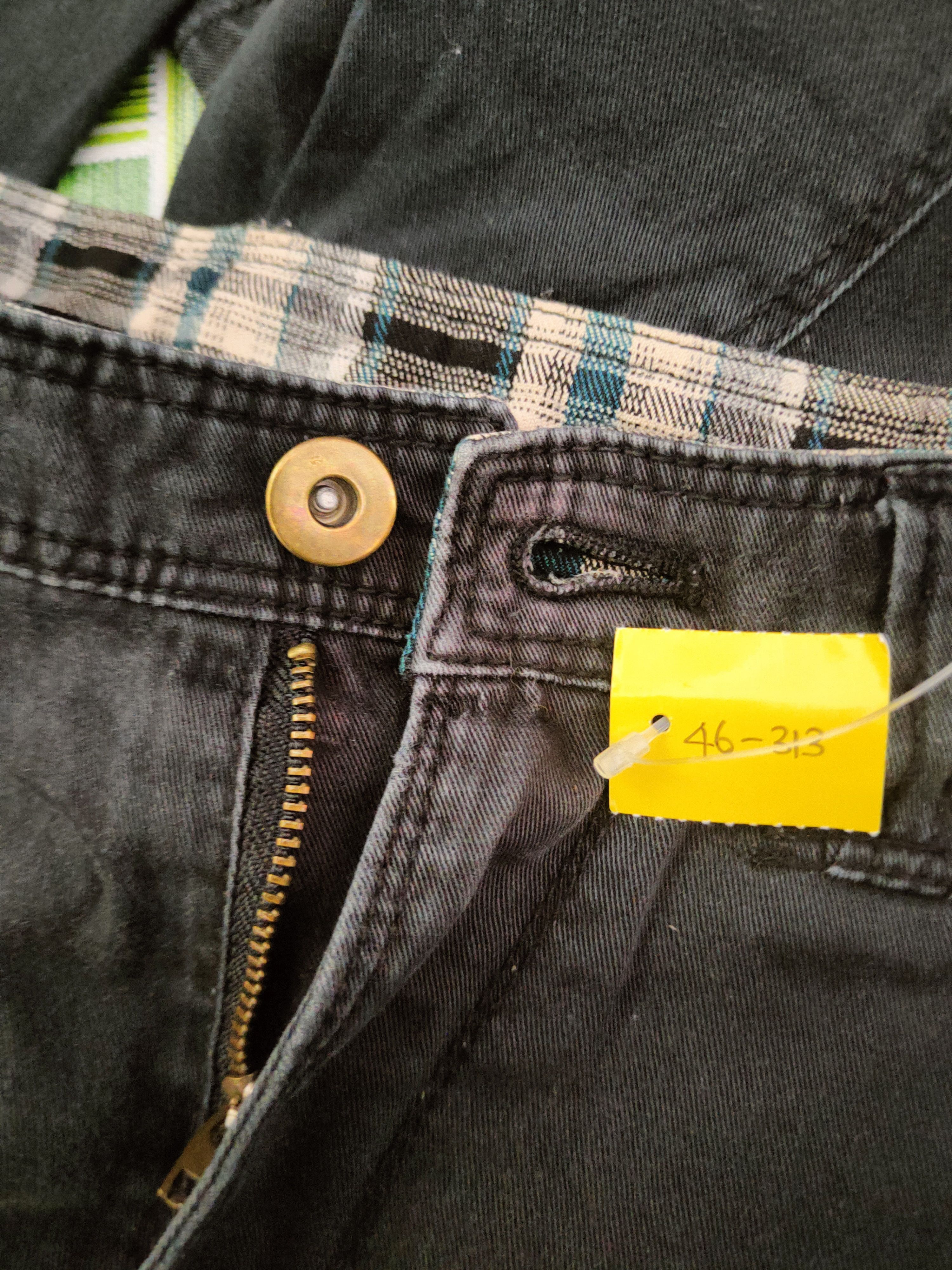 Japanese Brand DL Retro Girl Black Multipocket Casual Pants #46-313 Size 31" - 15 Thumbnail