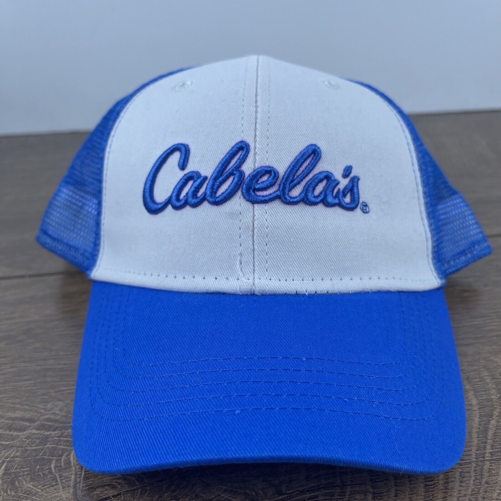 Other Cabela's Snapback Hat Cabela Blue White Cap Hat Adjustable H Size ONE SIZE - 2 Thumbnail