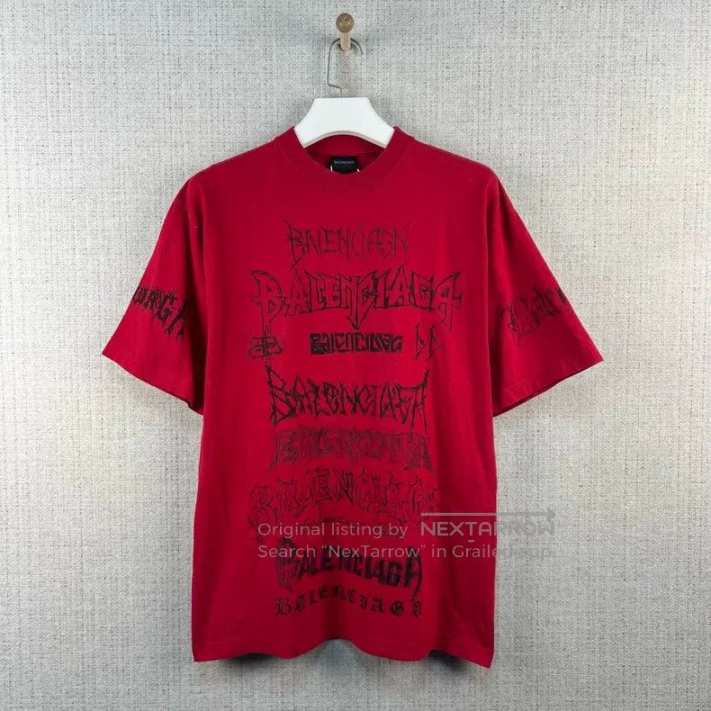 Balenciaga Balenciaga Alphabet Printed Round Neck Pullover Short-Slee Size US S / EU 44-46 / 1 - 1 Thumbnail
