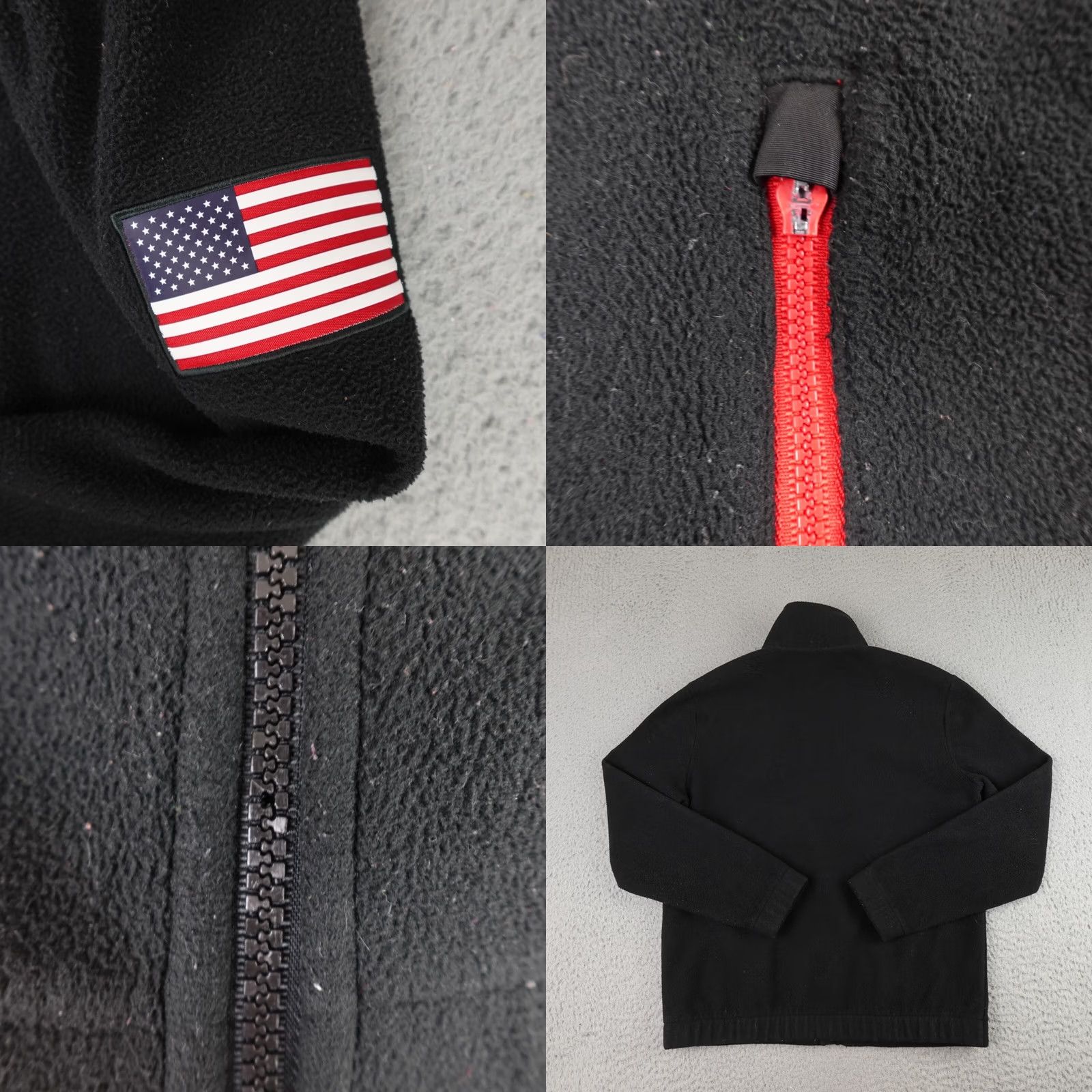 Polo Ralph Lauren Polo Ralph Lauren Racing Jacket Mens S Black 1992 Alpine Fleece USA Patch Jacket Size US S / EU 44-46 / 1 - 8 Thumbnail