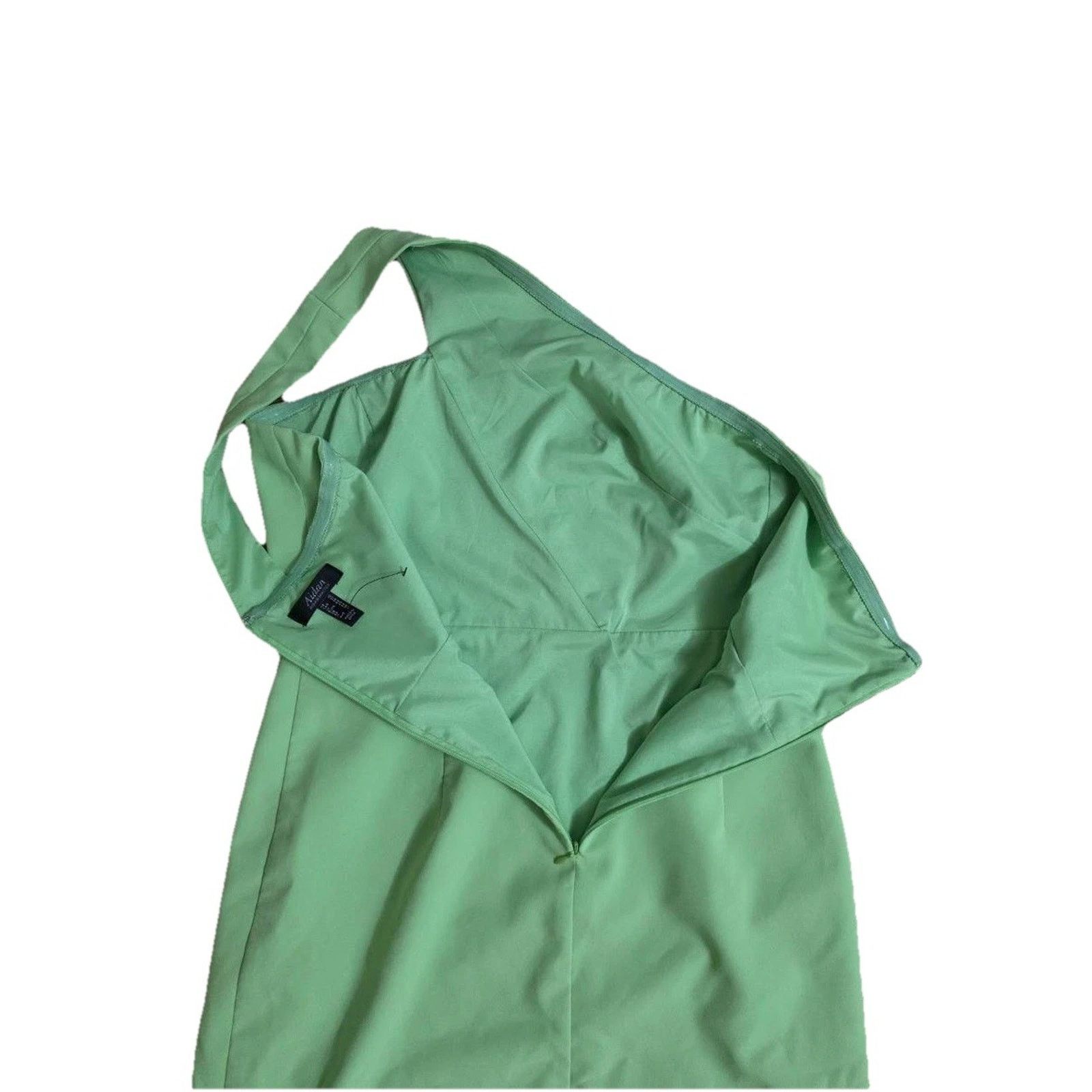 & Other Stories Aidan by Aidan Mattox Cutout Gown Green Size 10 A001116 Size L / US 10 / IT 46 - 5 Thumbnail