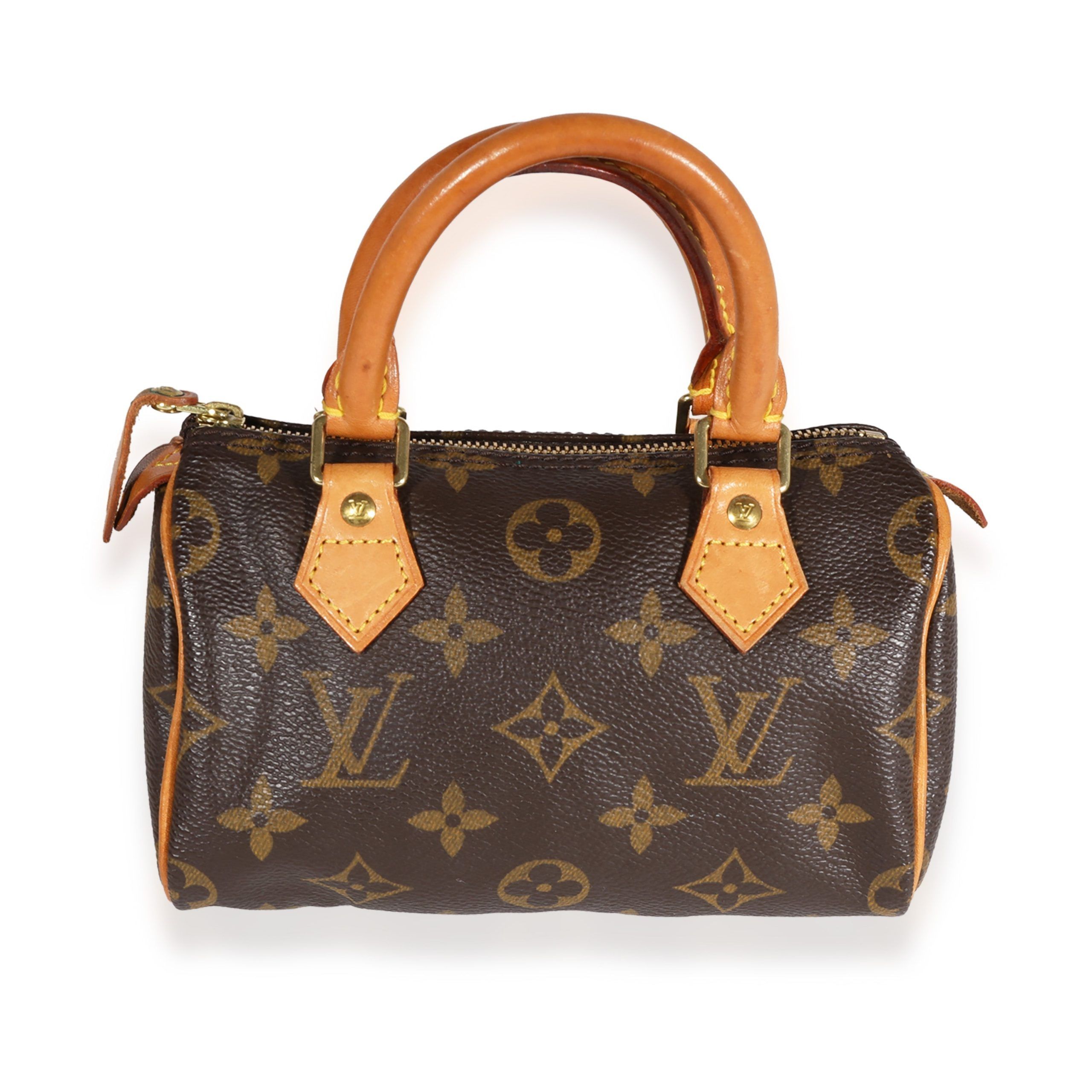 Image of Louis Vuitton Monogram Canvas Speedy Mini Hl in Brown, Women's