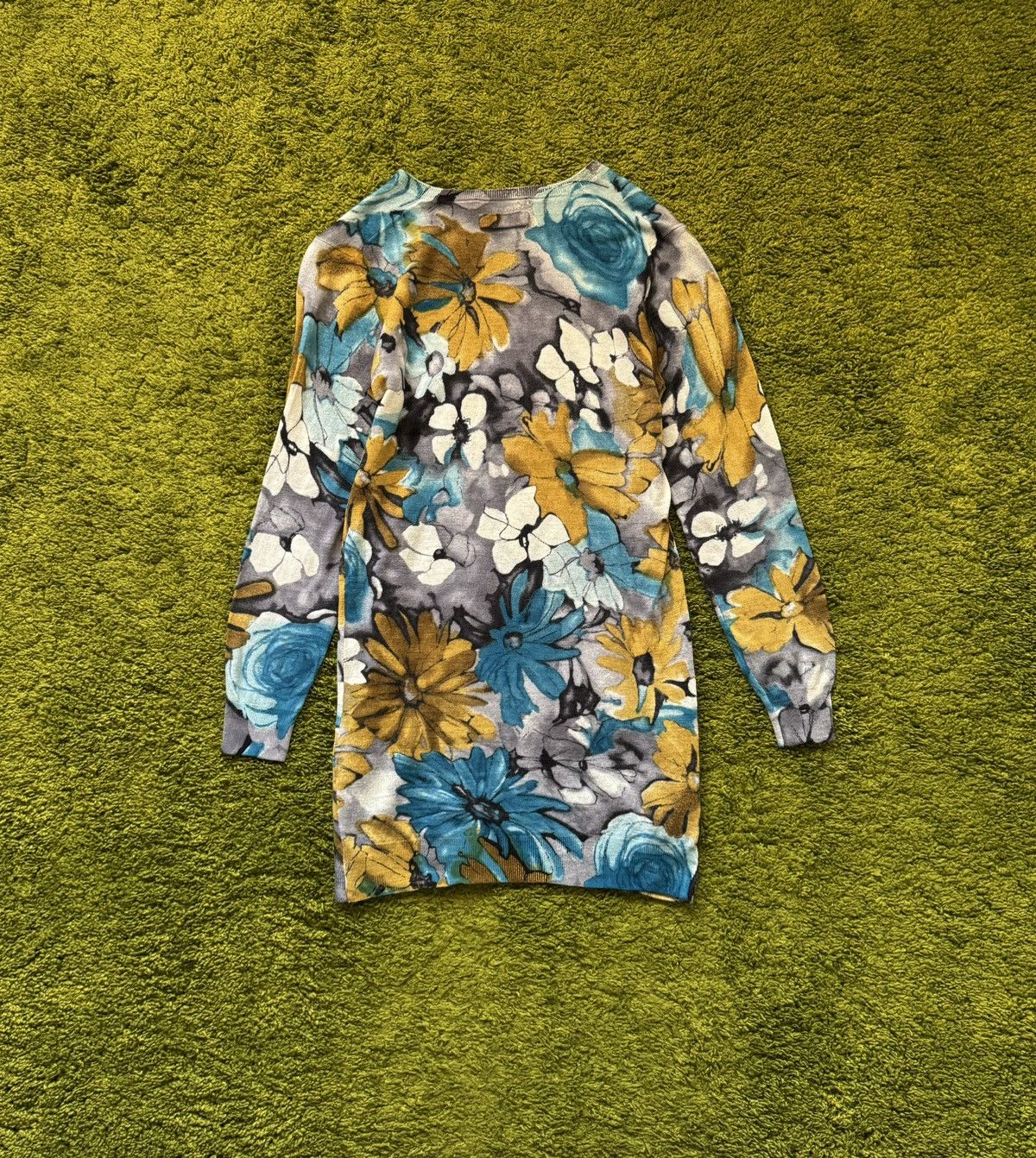 Designer × Dolce & Gabbana Dolce & Gabbana D&G coloured floral pattern wool dress Size M / US 6-8 / IT 42-44 - 2 Thumbnail