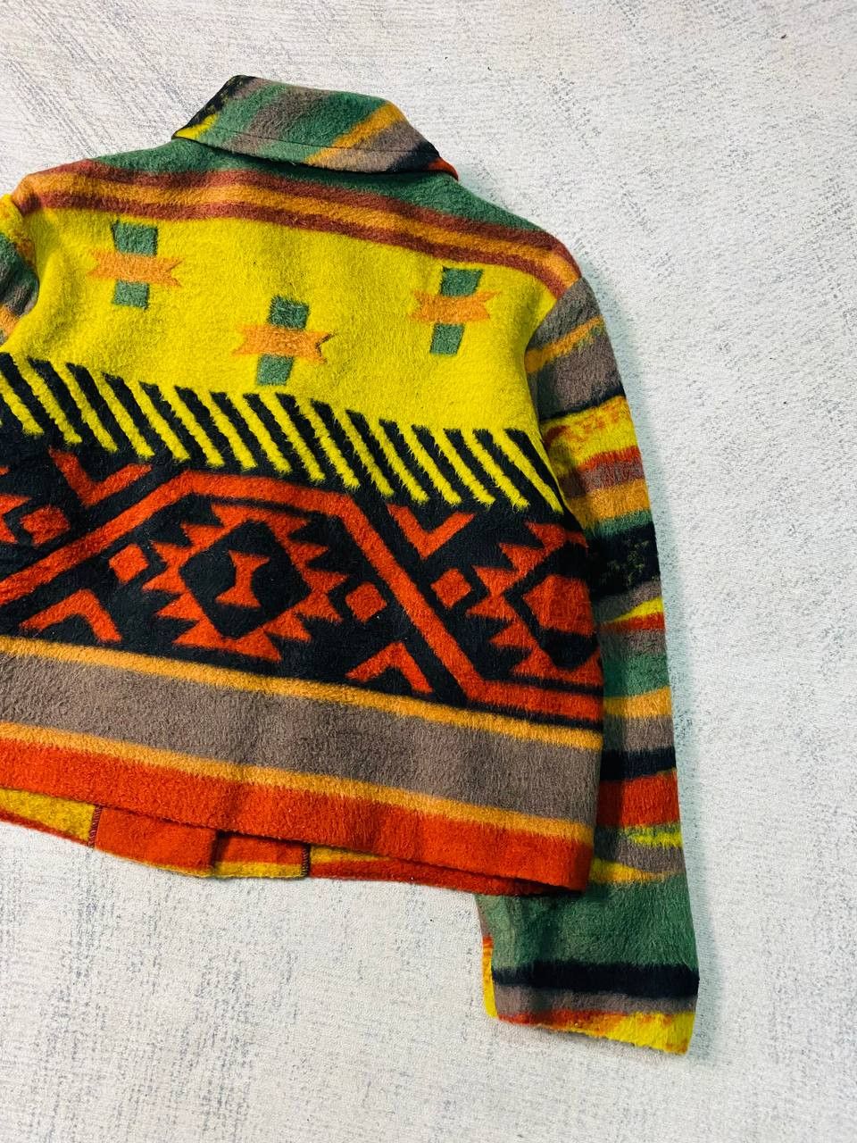 Native × Vintage Vintage Coco De Mer Aztec Button Crop Jacket Size M / US 6-8 / IT 42-44 - 5 Thumbnail