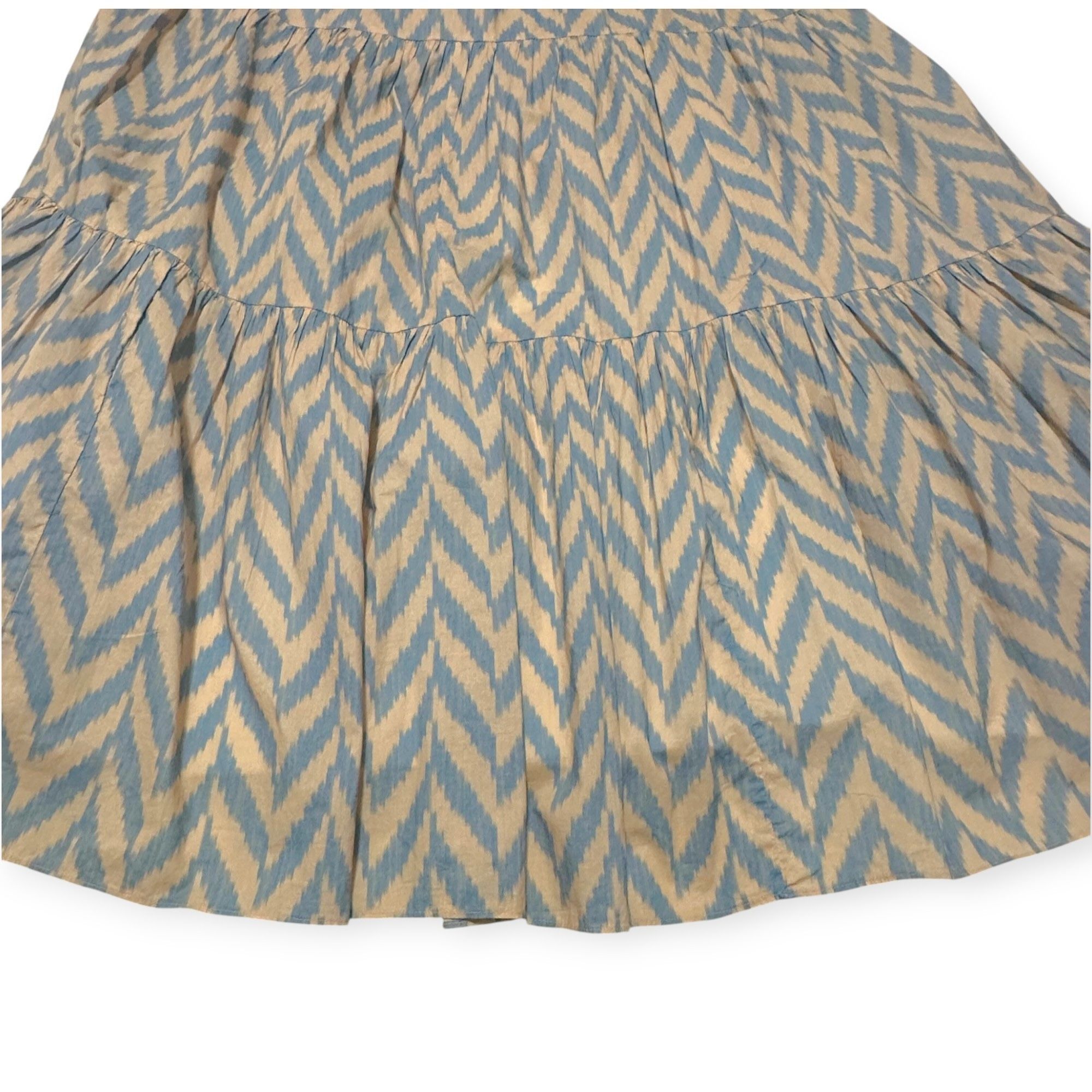 Ulla Johnson Ulla Johnson Georgina Chevron-Print Tiered Midi Dress Sz 2 Size XS / US 0-2 / IT 36-38 - 8 Thumbnail