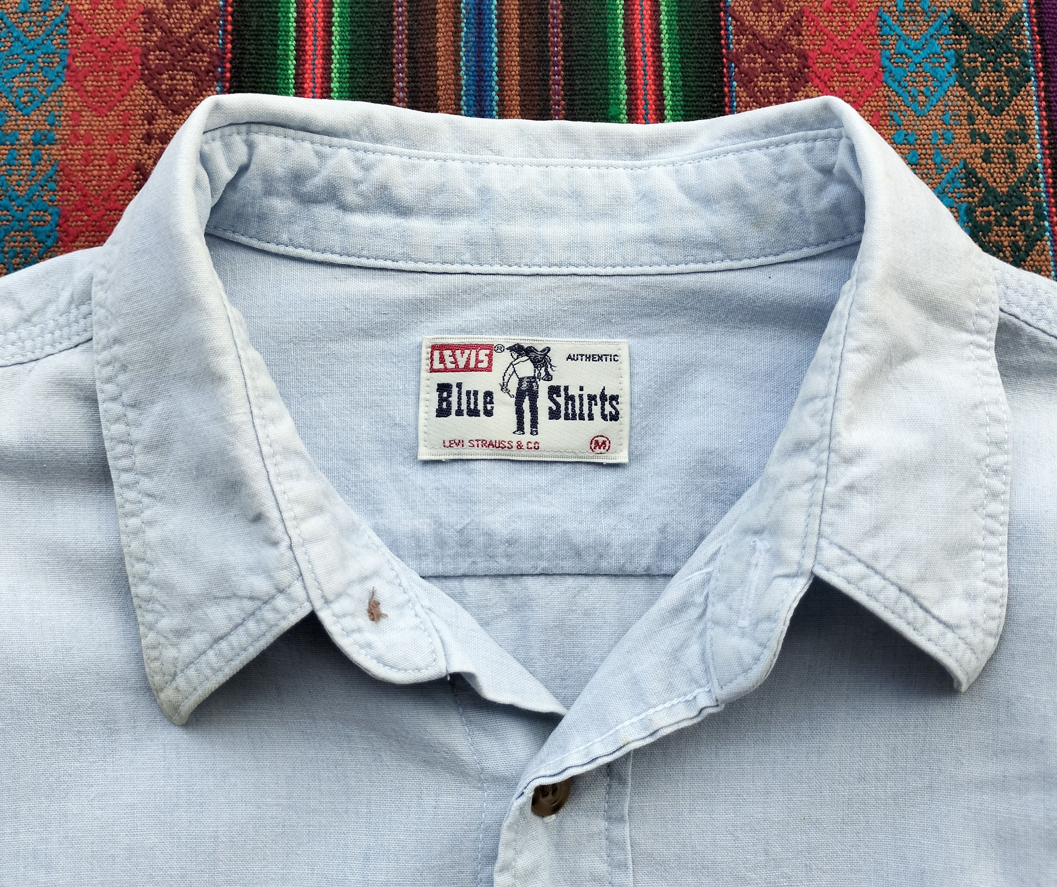 Levi's Levis vintage Clothing orange tab blue shirt Size US M / EU 48-50 / 2 - 3 Thumbnail