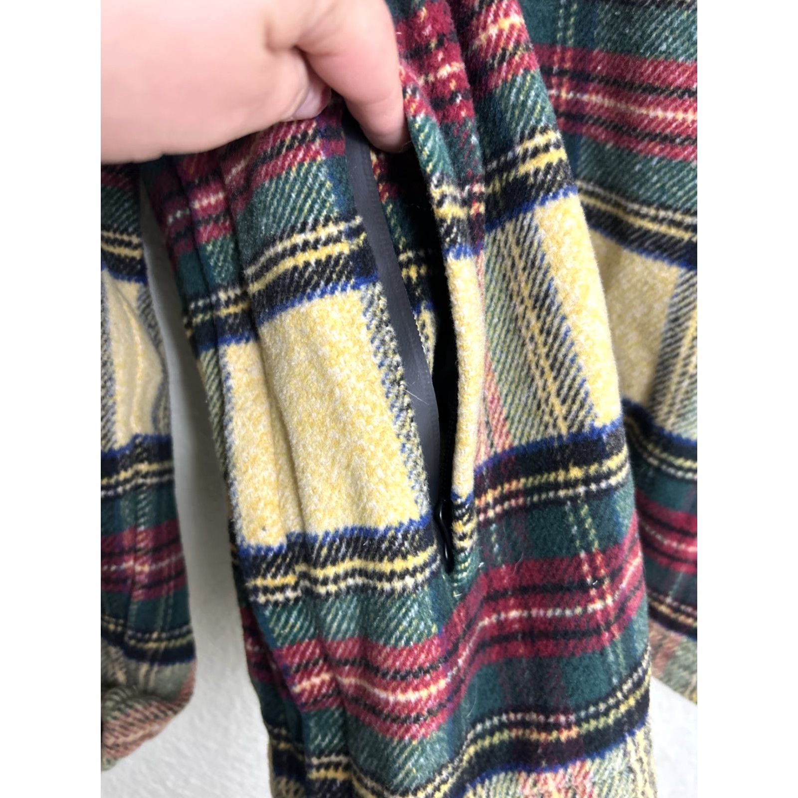 Vintage VINTAGE Tango Hotel Mens Large Pullover Hoodie Plaid Zip Side Pouch Pocket Street Wear Size US L / EU 52-54 / 3 - 7 Thumbnail