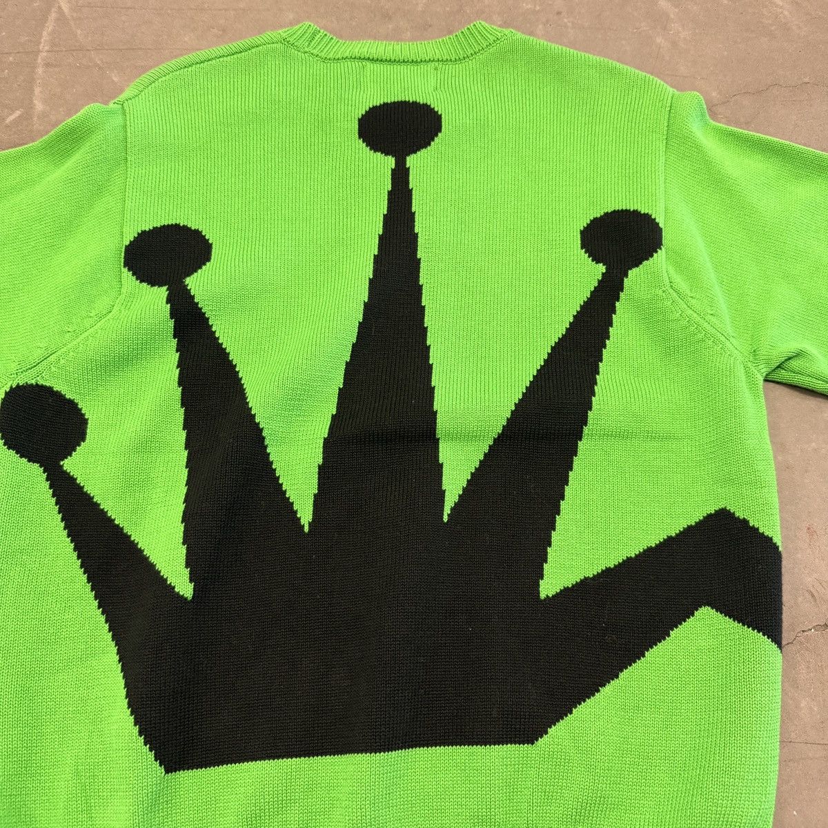 Stussy BRAND NEW Stussy Green Crown Knit Sweater Size US S / EU 44-46 / 1 - 3 Thumbnail