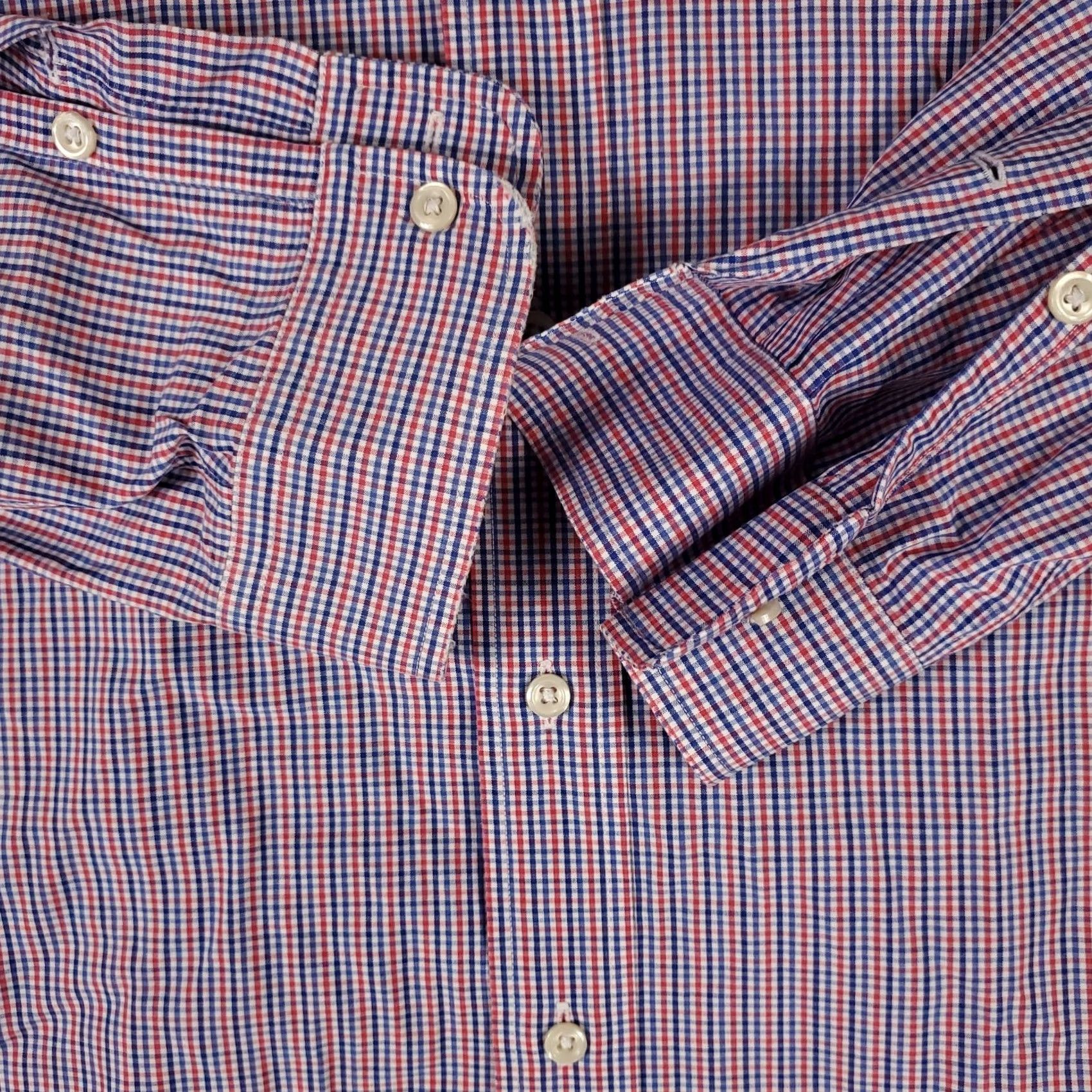 Ralph Lauren Ralph Lauren Shirt Mens XL Blue Check Button-Up Long Sleeve Casual Formal Wrist logo Pocket Size US XL / EU 56 / 4 - 3 Thumbnail