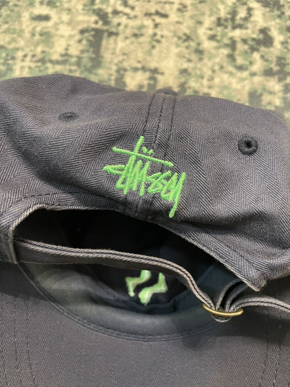 Stussy Stussy Herringbone Twill Strap Back Hat Size ONE SIZE - 5 Thumbnail