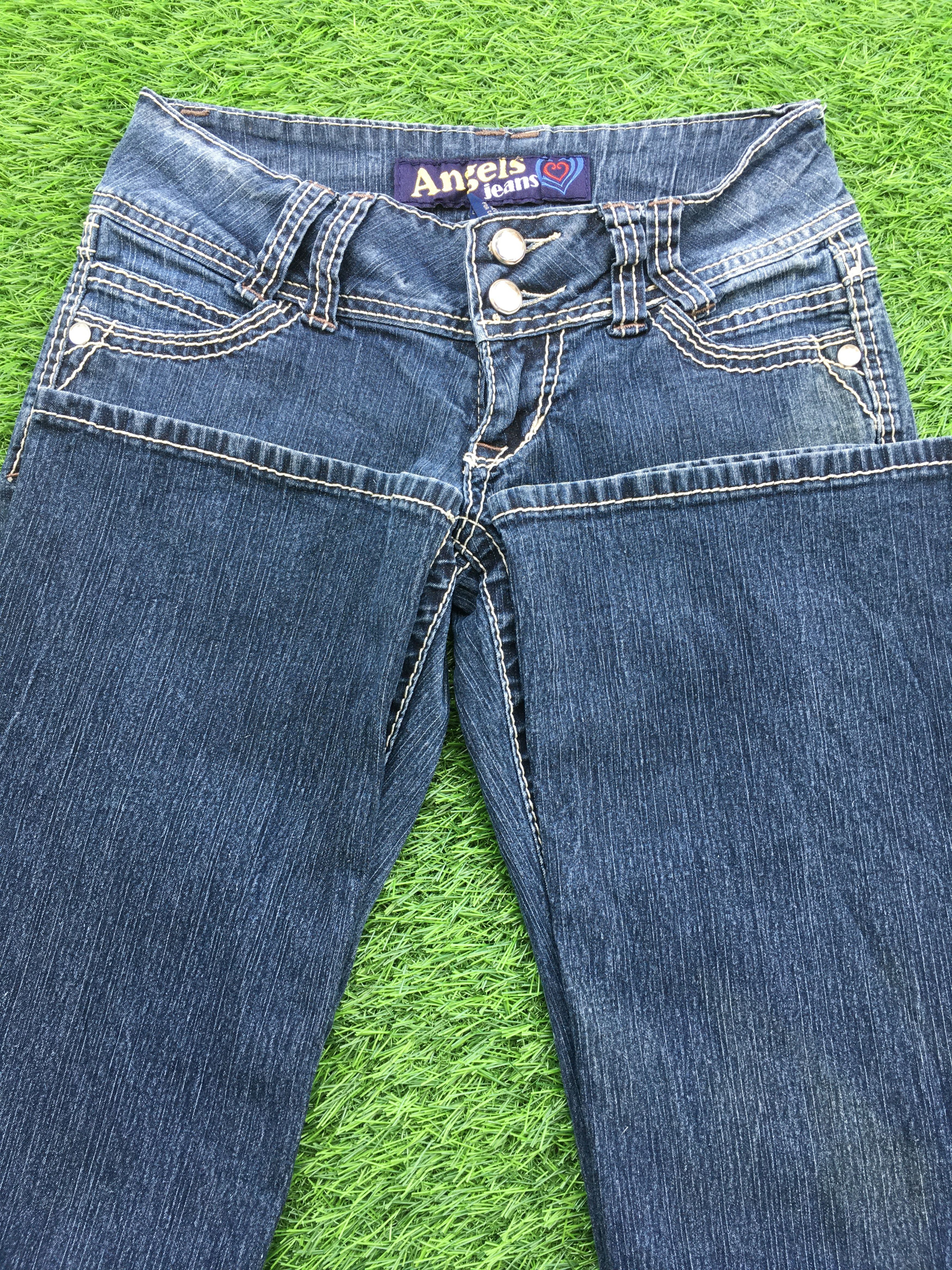 Designer Angels Jeans Bootcut Stretch Jeans D-969 Size 24" / US 00 / IT 34 - 6 Thumbnail
