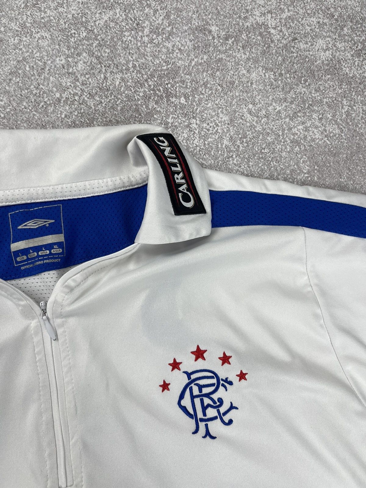 Vintage Vintage Rangers Umbro 1/4 zip Soccer Jersey Football Shirt Size US L / EU 52-54 / 3 - 4 Thumbnail