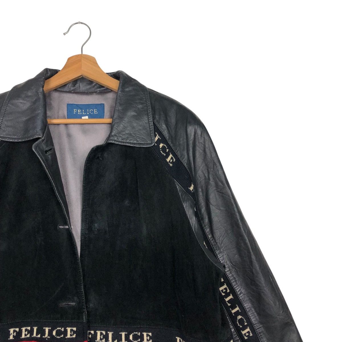 Japanese Brand 📌Vintage Soft Leather Biker Jacket Felice Issey Miyake Size US M / EU 48-50 / 2 - 8 Thumbnail