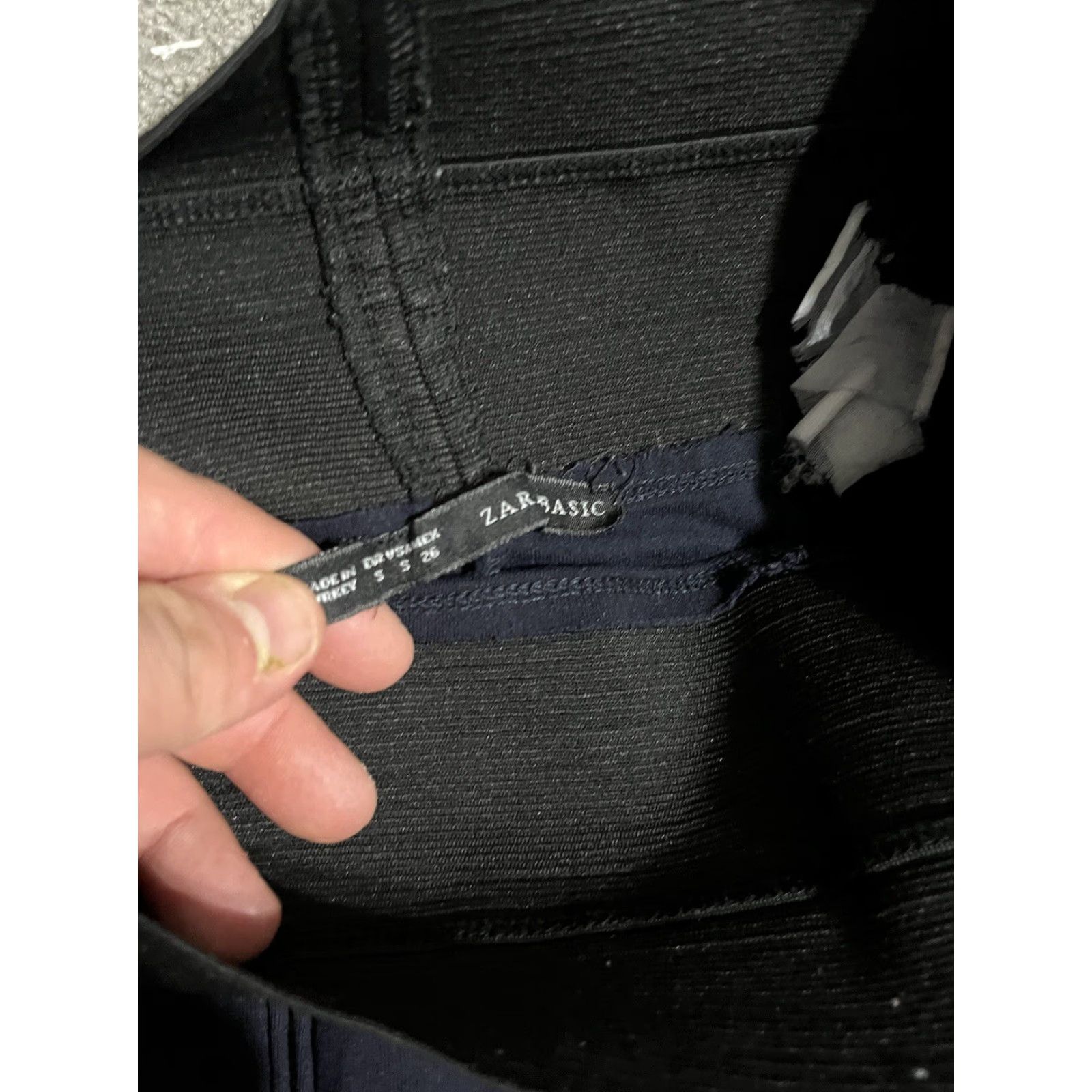 Zara VINTAGE Zara Leggings Pants Womens Small Navy Blue Casual Formal Party 2020s Girls Size 28" / US 6 / IT 42 - 6 Thumbnail