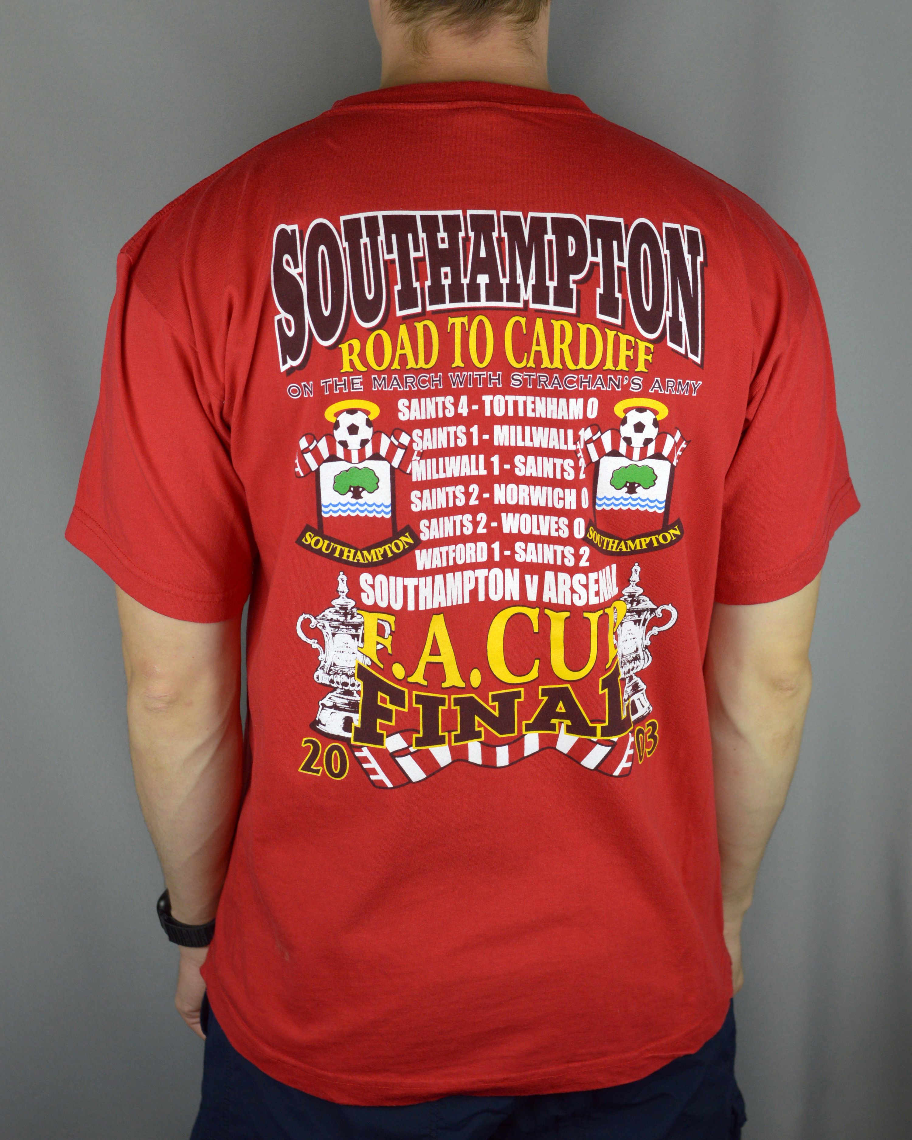 Vintage Vintage Southampton 2003 FA Cup Final t shirt Size US L / EU 52-54 / 3 - 2 Thumbnail