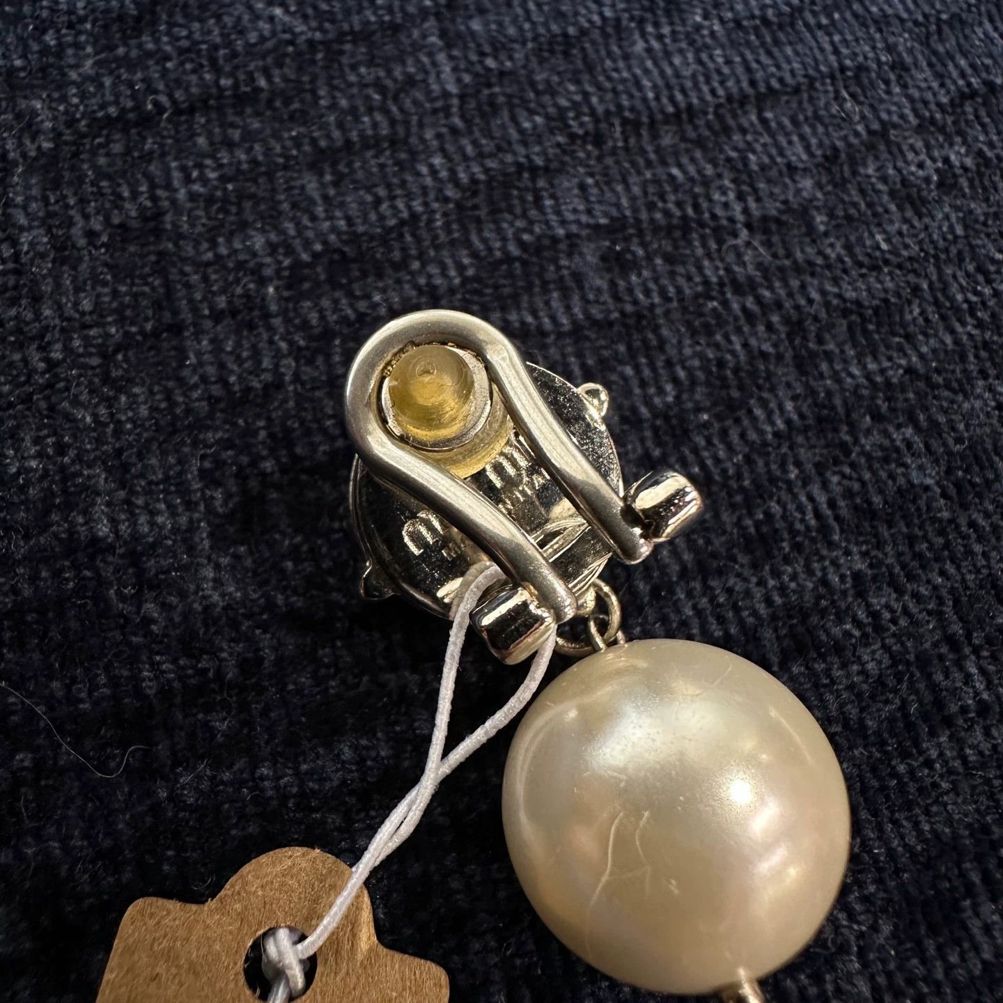 Miu Miu MIU MIU apr595 Logo Pearl Diamond Earrings Size ONE SIZE - 3 Thumbnail
