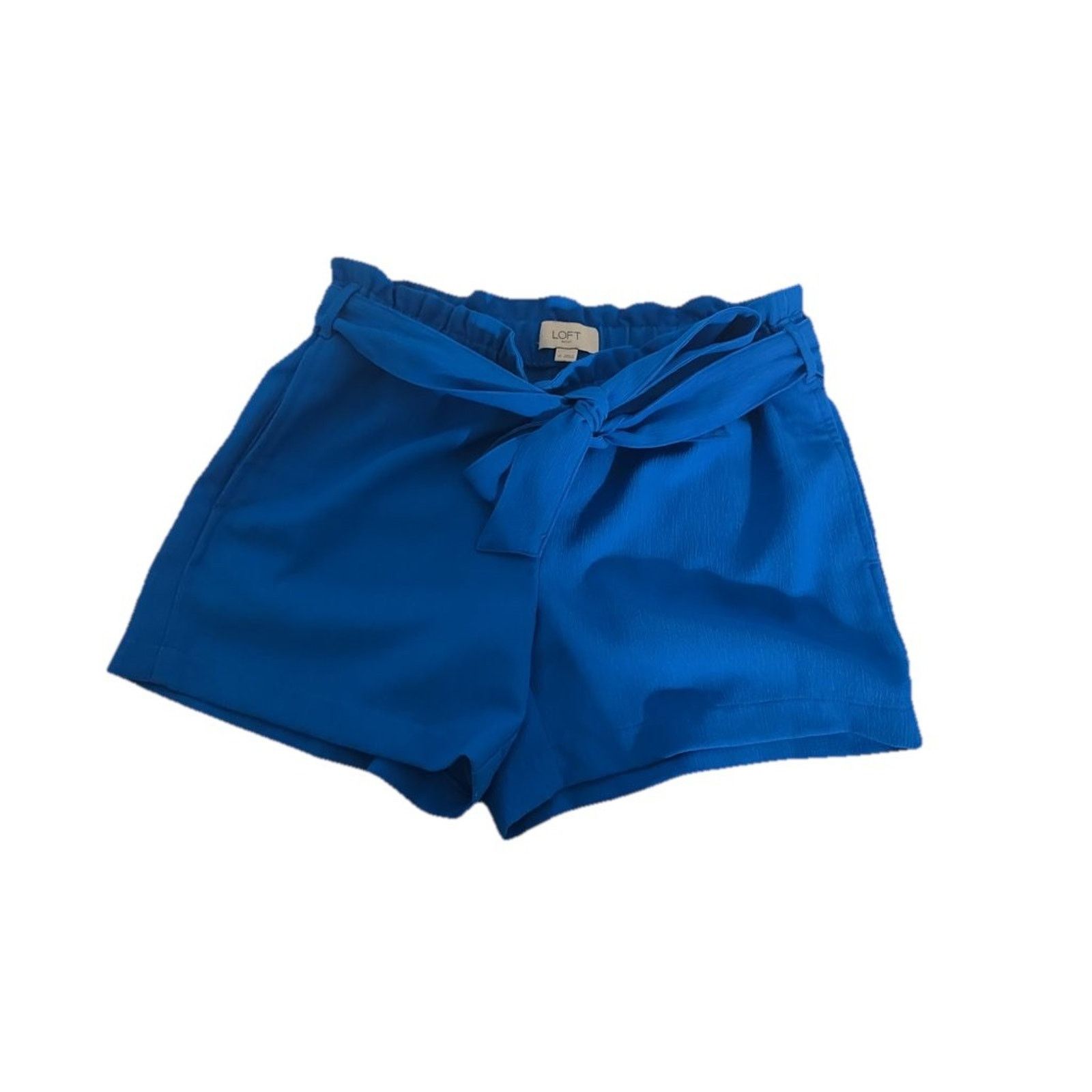 Loft LOFT Blue Waist Tie-Front Shorts with pockets Size XS Size 26" / US 2 / IT 38 - 2 Thumbnail