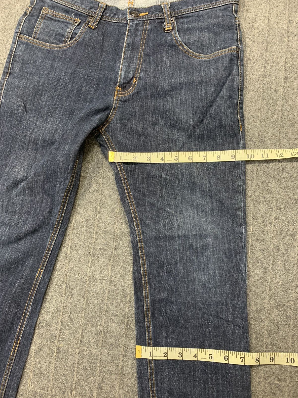 Japanese Brand × RAGEBLUE Hype Rageblue Dark Indigo Denim Jeans Zipper Back Pocket Size US 30 / EU 46 - 13 Thumbnail