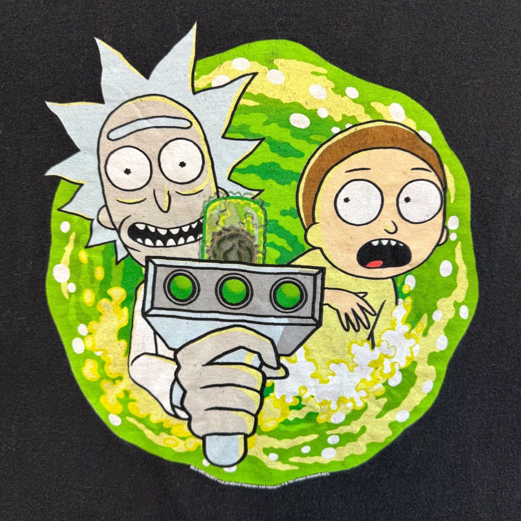 Delta Rick and Morty T-Shirt Large Black Graphic 100% Cotton Size US L / EU 52-54 / 3 - 3 Thumbnail