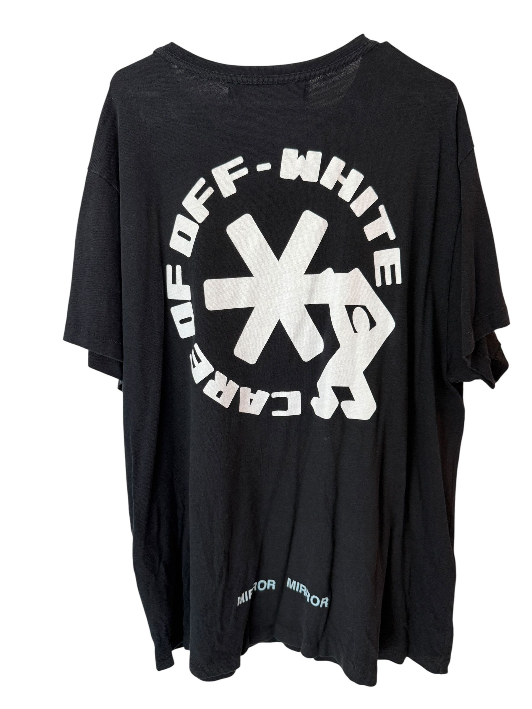 Off-White Off-White Care Of Mirror Tee Black Oversized L Size US L / EU 52-54 / 3 - 1 Thumbnail