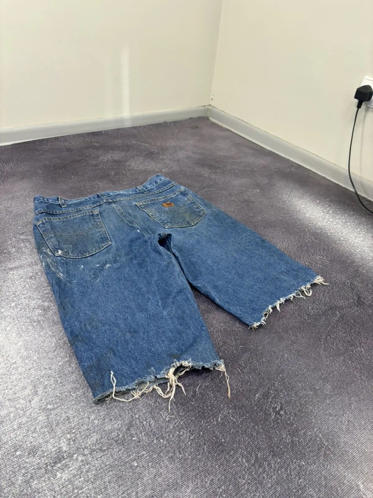 Carhartt × Vintage Vintage Carhartt American Blue Denim Hype Shorts Jorts Size US 34 / EU 50 - 3 Thumbnail