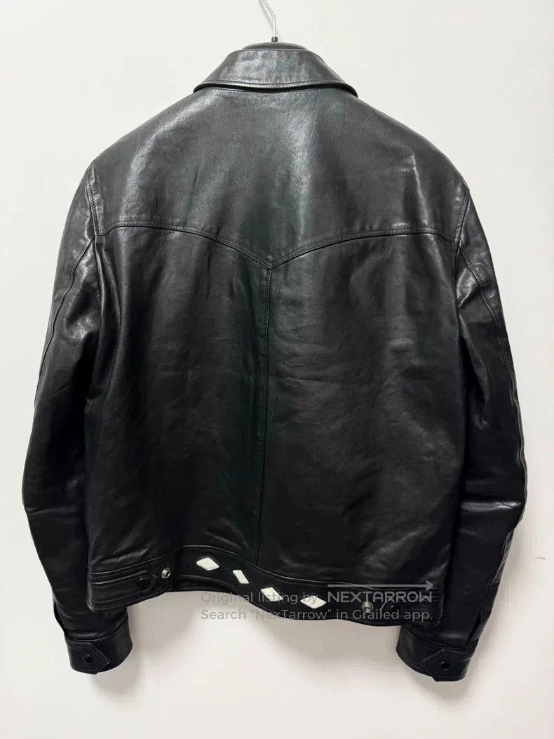 Saint Laurent Paris Saint Laurent Black Leather Jacket with Diamonds. Size US M / EU 48-50 / 2 - 2 Thumbnail