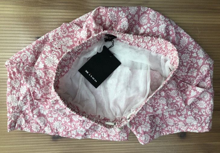 Kiton Kiton 🇮🇹 bohemian dusty rose resort pool swim trunks S NWT Size US 32 / EU 48 - 8 Thumbnail