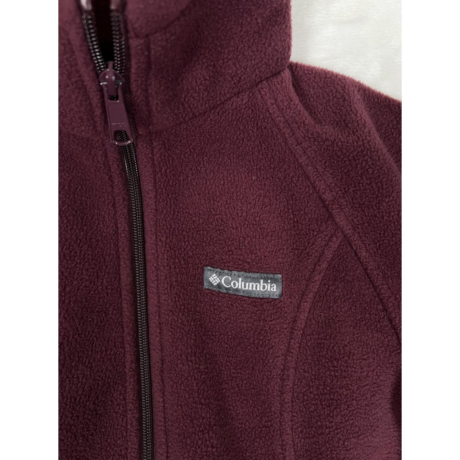 Vintage Columbia Jacket Womens Small Purple Fleece Full Zip Lightweight Casual Outdoors Size S / US 4 / IT 40 - 2 Thumbnail
