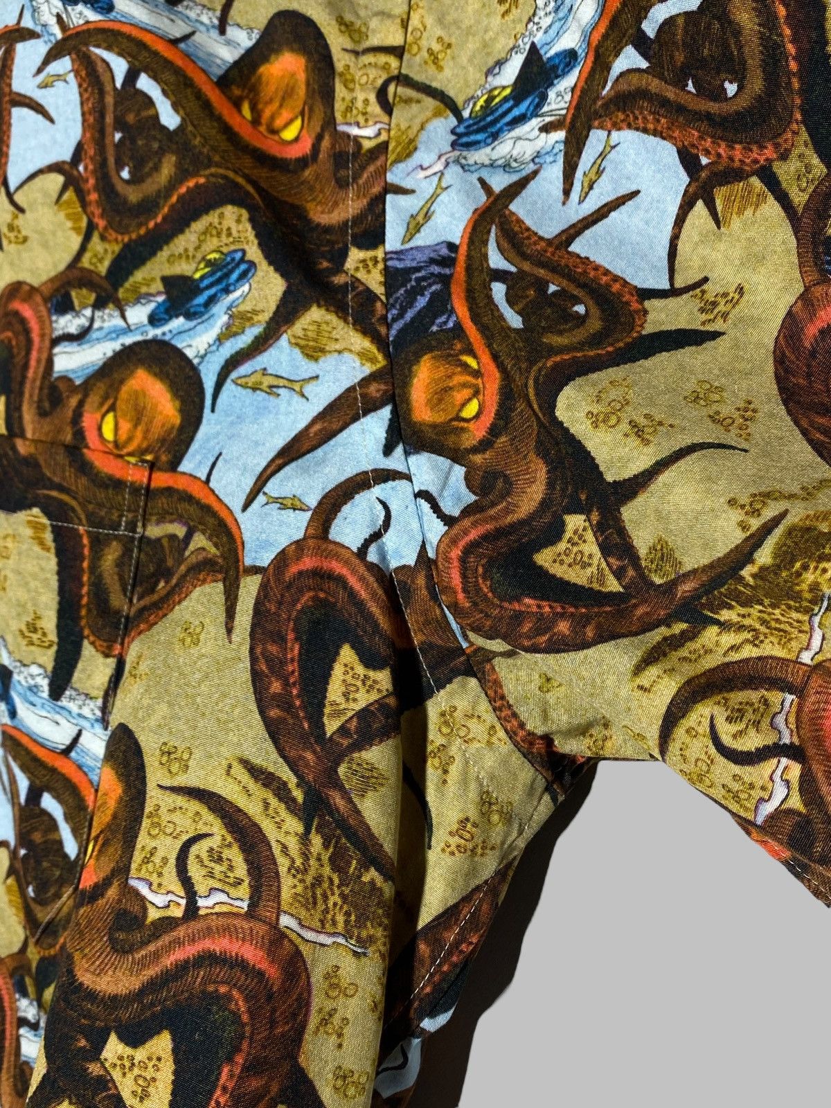 Eton Eton All Over Print Luxury Shirt Octopus Animal Museum Vibes Size US L / EU 52-54 / 3 - 10 Thumbnail