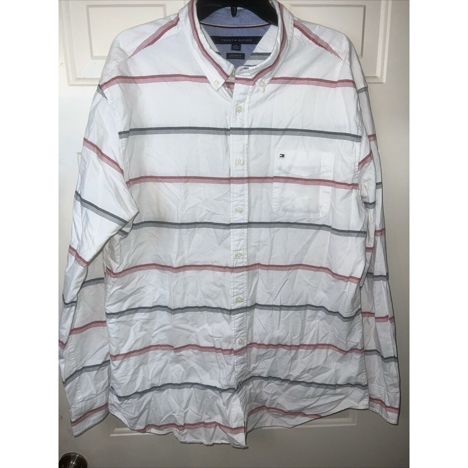 Tommy Hilfiger Tommy Hilfiger Men’s Striped Button Down Shirt Size XXL Size US XXL / EU 58 / 5 - 1 Thumbnail