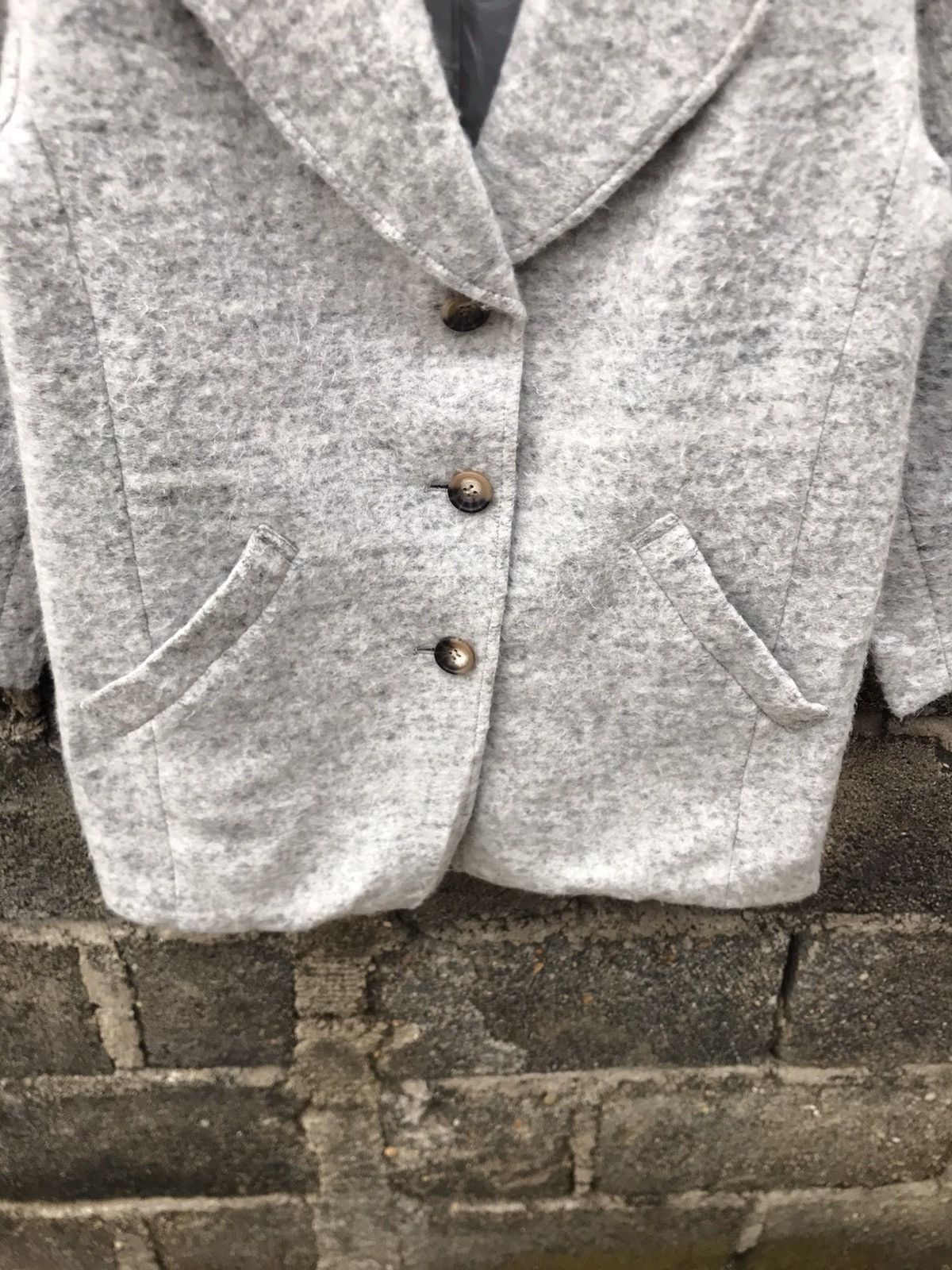 Benetton × United Colors Of Benetton 🌟Stile Benetton Wool Coat Jacket Size S / US 4 / IT 40 - 4 Thumbnail