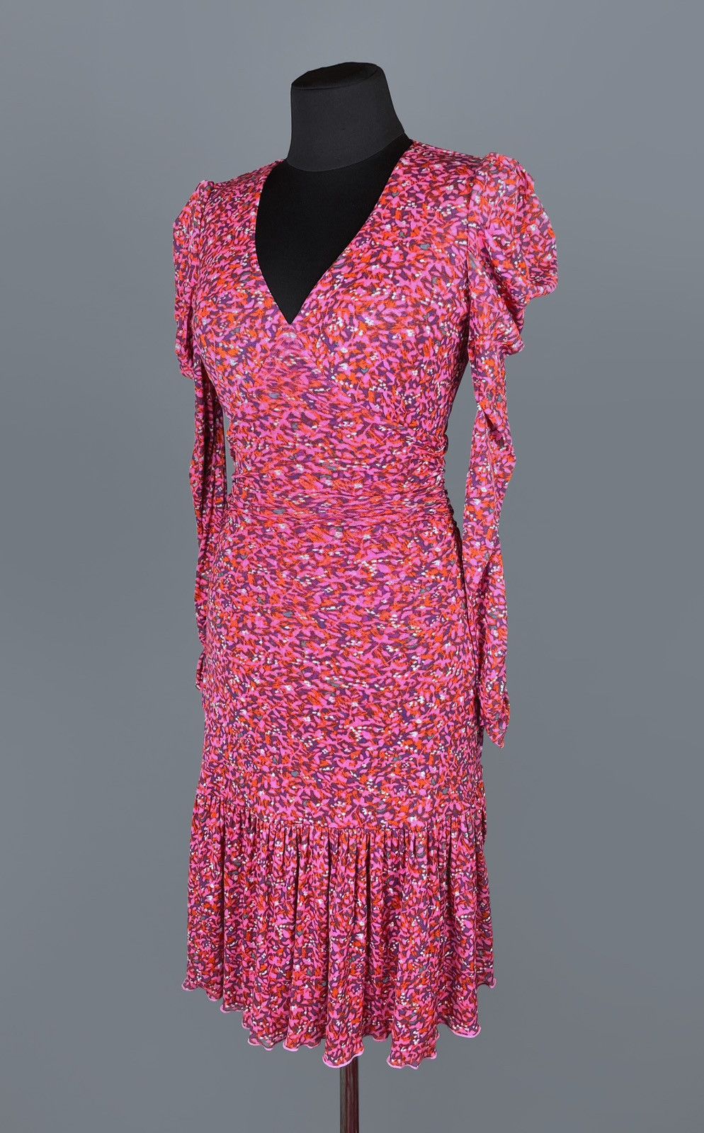 Diane von Furstenberg DIANE VON FURSTENBERG Alyssa Ruched Mini Dress Size XS Size XS / US 0-2 / IT 36-38 - 9 Thumbnail