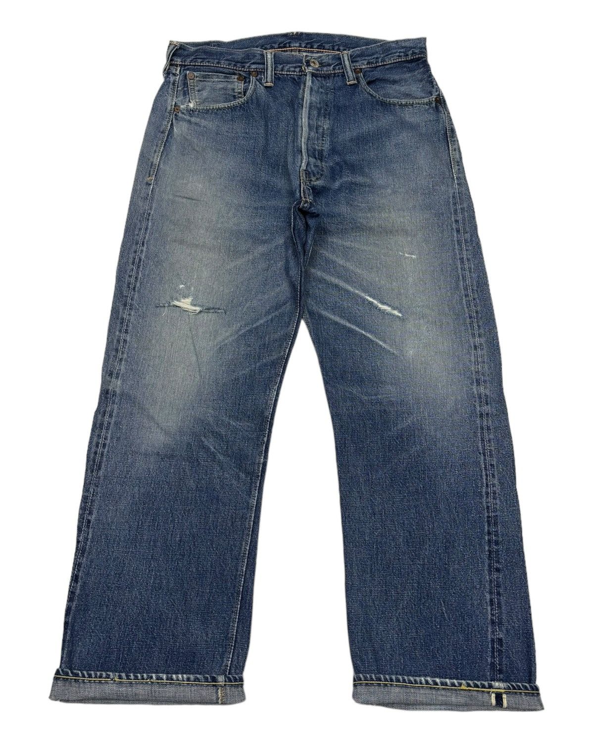 Kapital Warehouse Selvedge Denim Jeans Distressed Denim Size US 32 / EU 48 - 2 Thumbnail