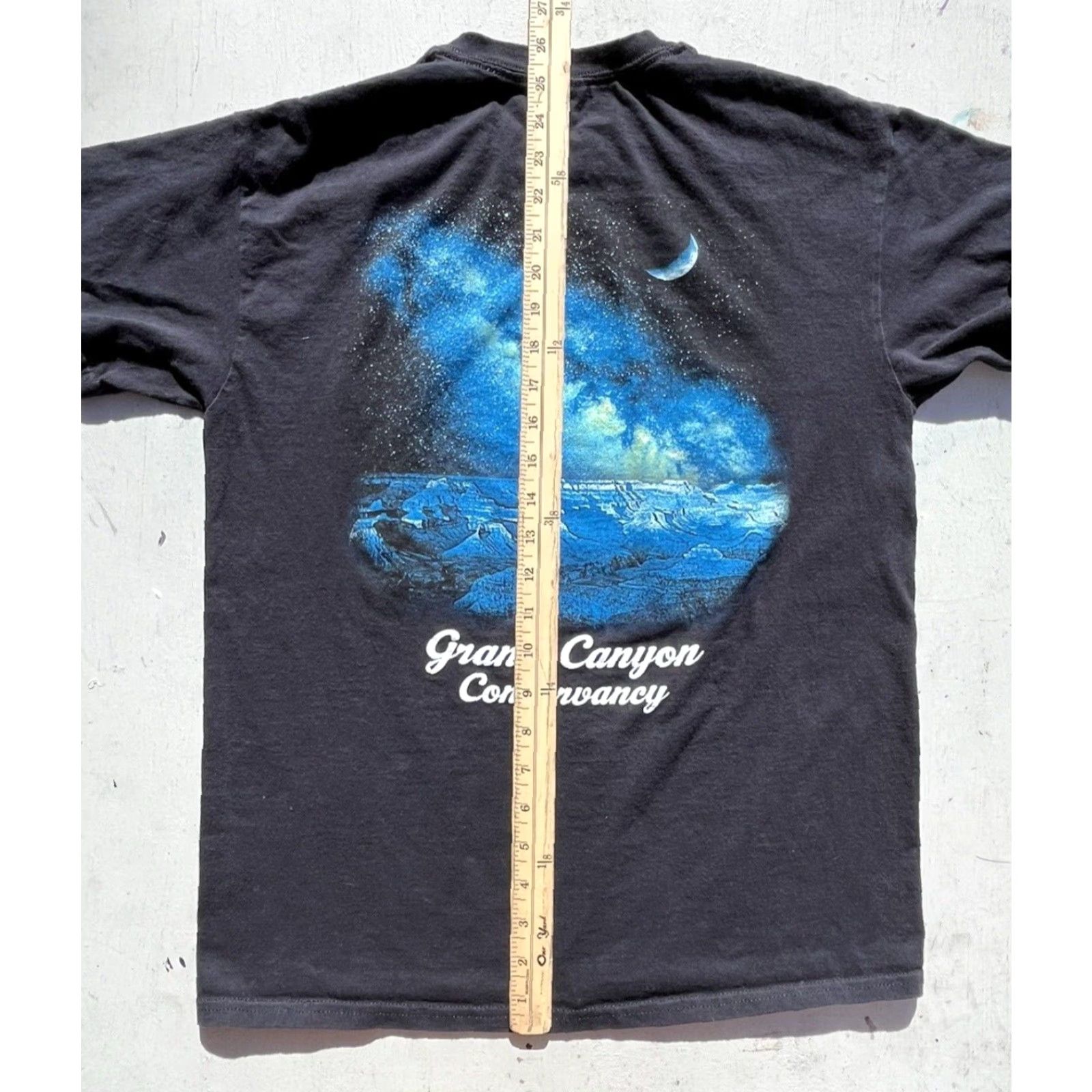 Gildan Gildan Men’s T‑Shirt Black Dark Skies Grand Canyon Desert Project Spin Spell-Out M Size US M / EU 48-50 / 2 - 5 Thumbnail