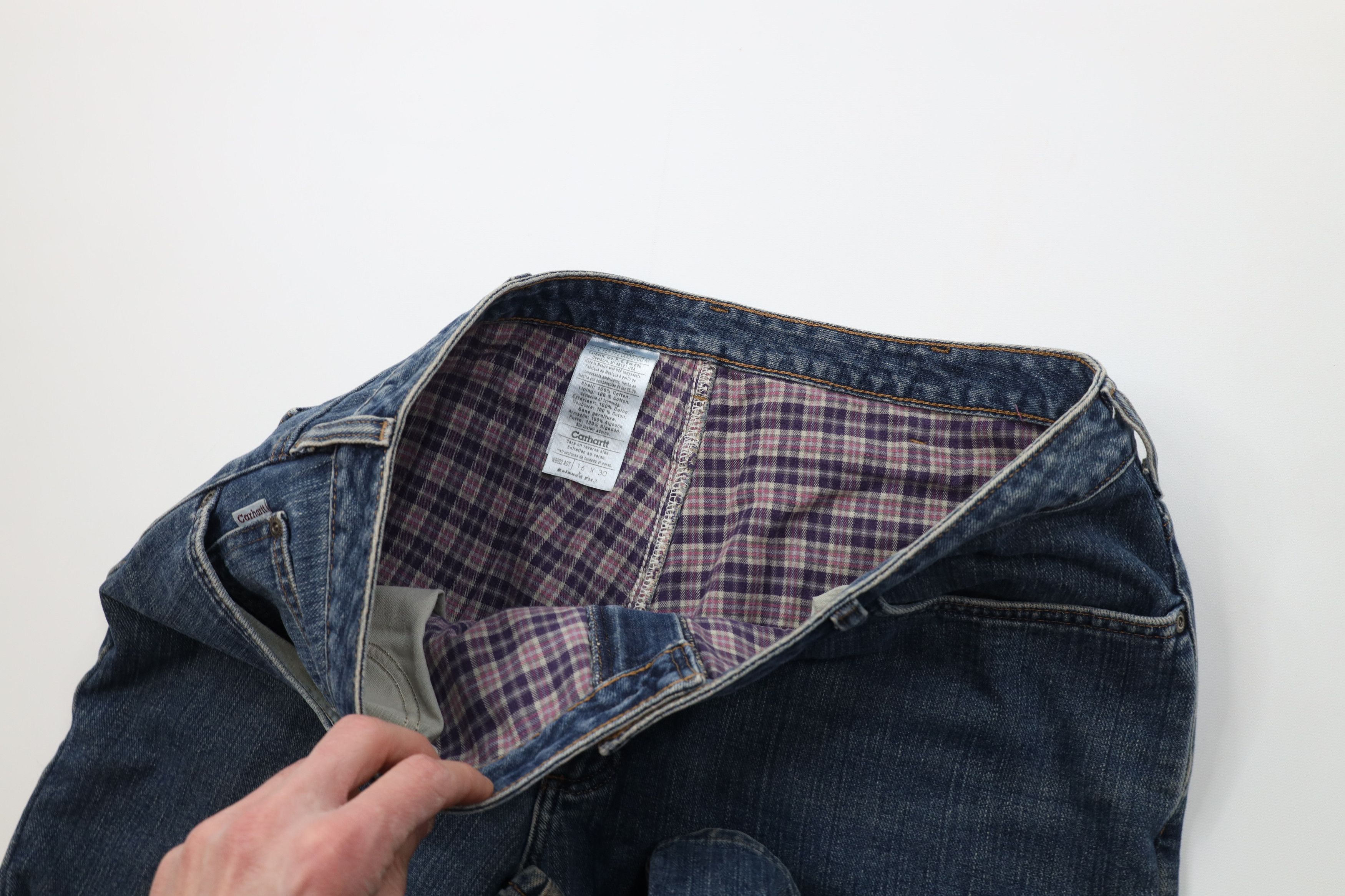 Carhartt Vintage Y2K Carhartt Lined Relaxed Wide Leg Denim Jeans Size 38" / US 16 / IT 52 - 9 Thumbnail
