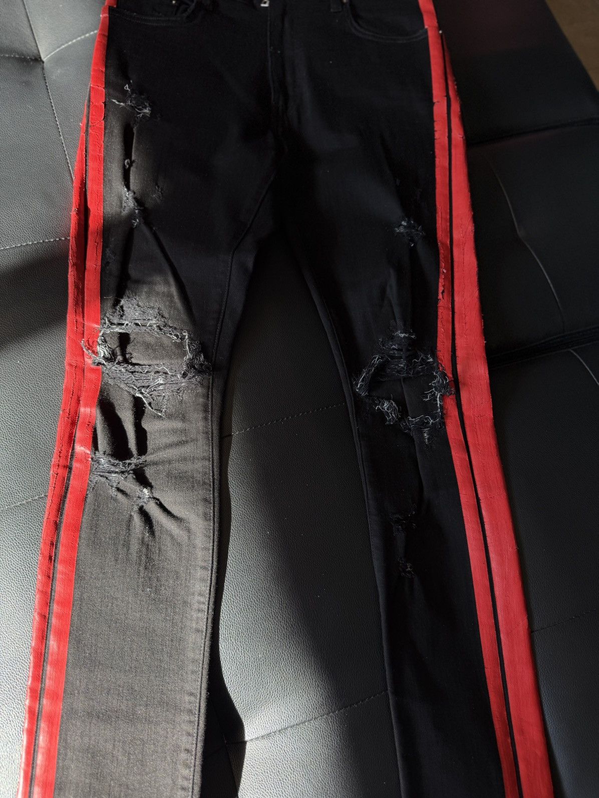 Amiri Amiri Black Stripe RARE Size 31 Flawless 🧼 Size US 31 - 3 Thumbnail