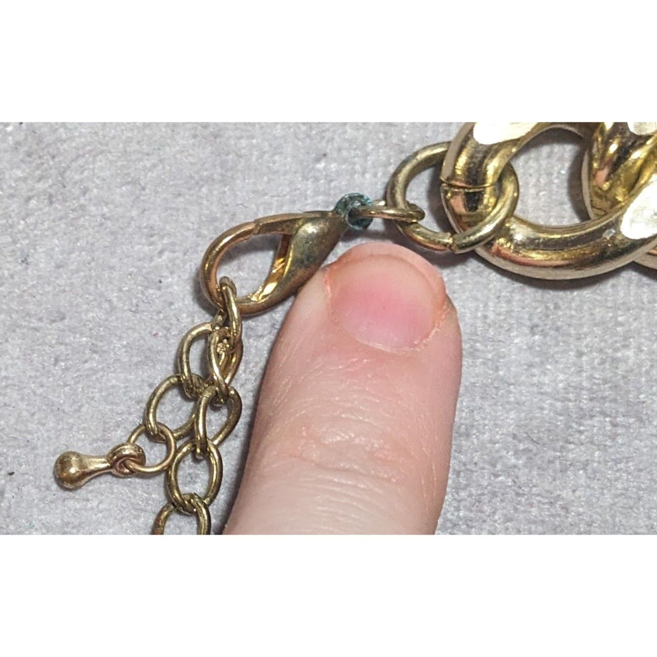 Other Chunky 80s Gold & Pink Chain Necklace Size ONE SIZE - 12 Thumbnail